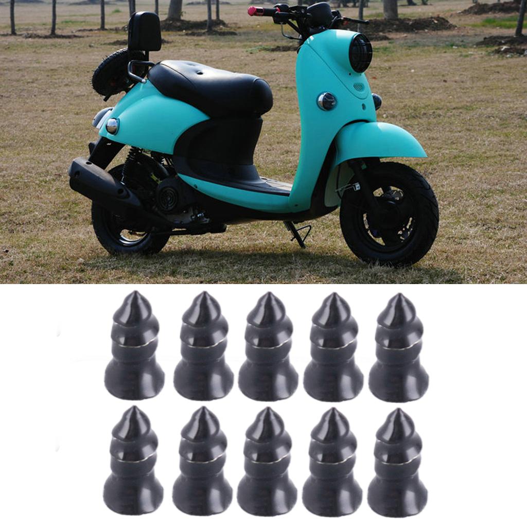 10Pcs Motorcycle Tire Repair Rubber Nails for Vehicle 0.21x0.46 in 10Pcs