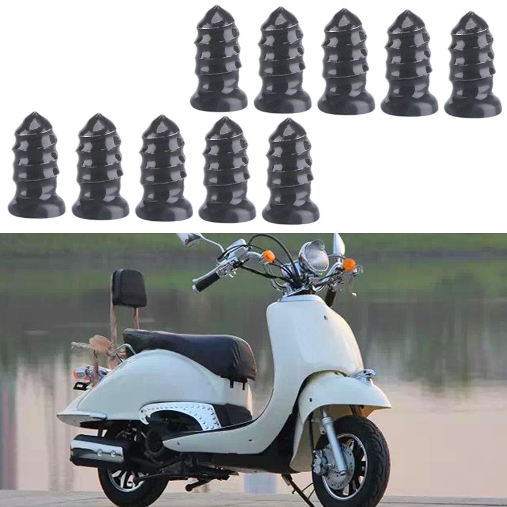 10Pcs Motorcycle Tire Repair Rubber Nails for Vehicle 0.27x0.5 in 10Pcs