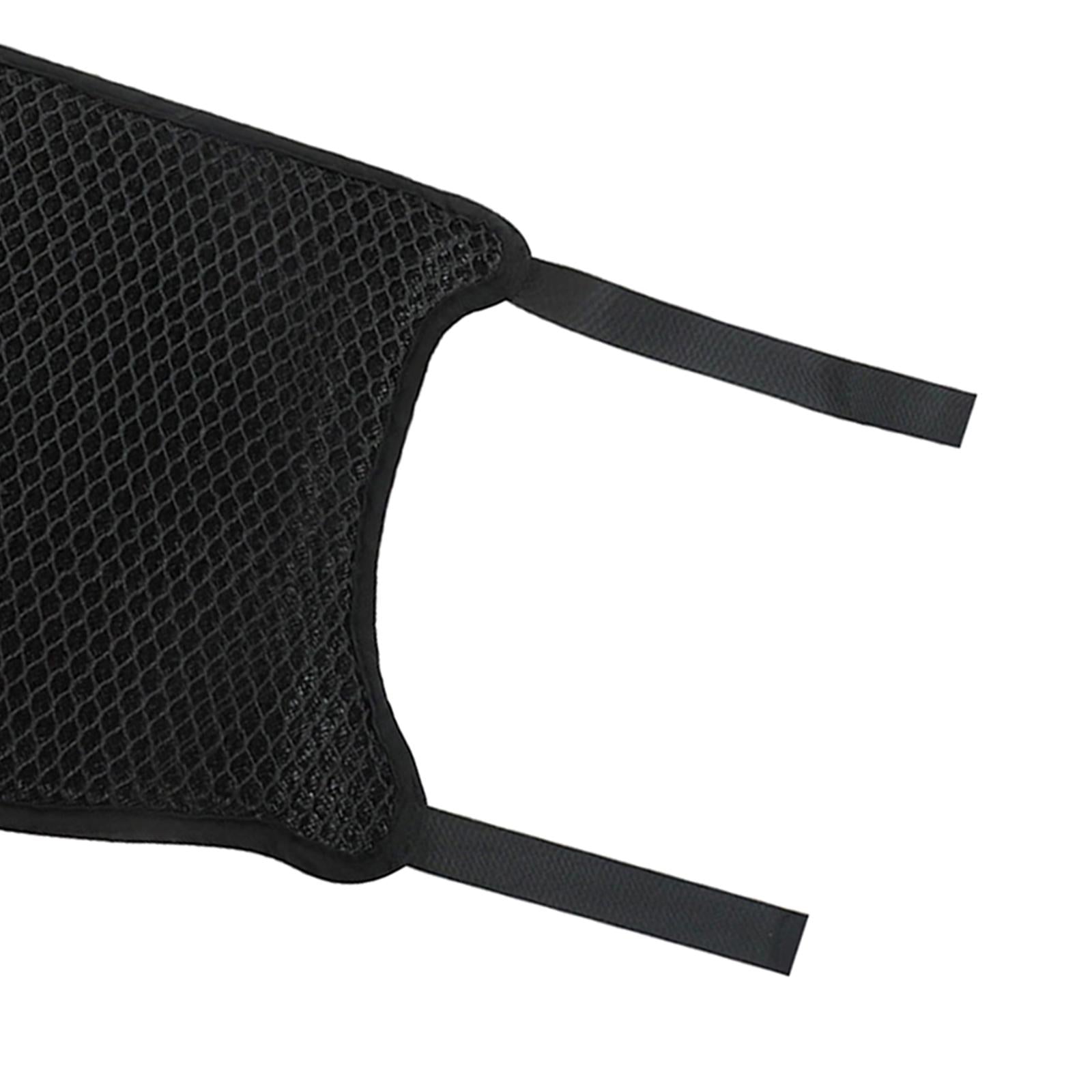 Motorcycle Seat Cushion Insulation Cover Comfortable Universal Breathable Black Double Layer