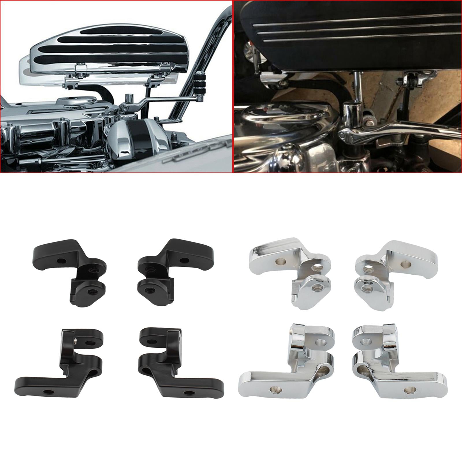Motorcycle Driver Floorboard Relocation Brackets Kit Fit for Road Glide Acc Black 