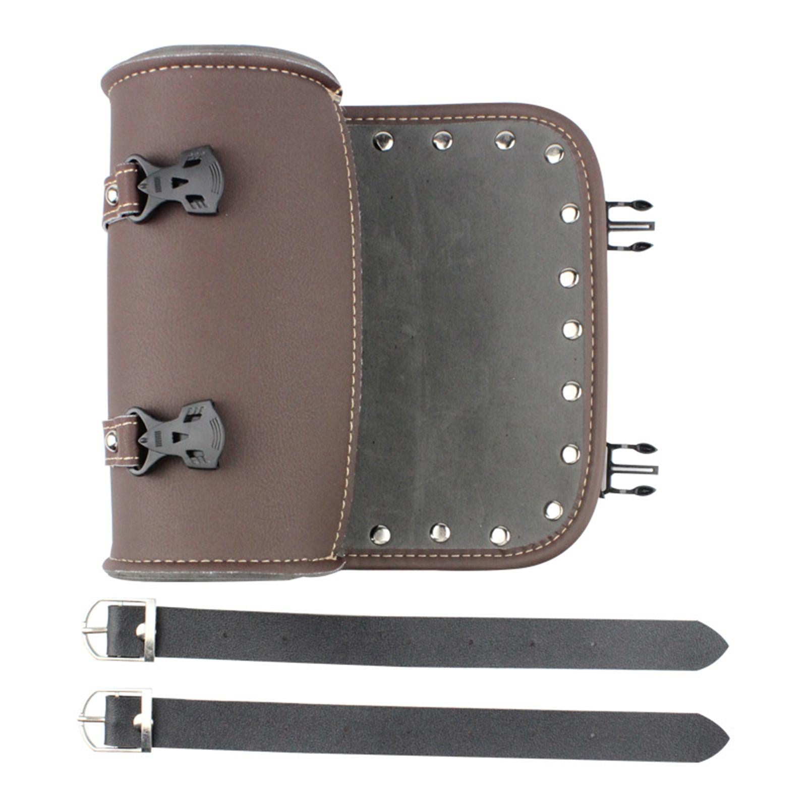 Universal Motorcycle Tool Bag Storage Roll for Motorbikes ATV Scooters Brown