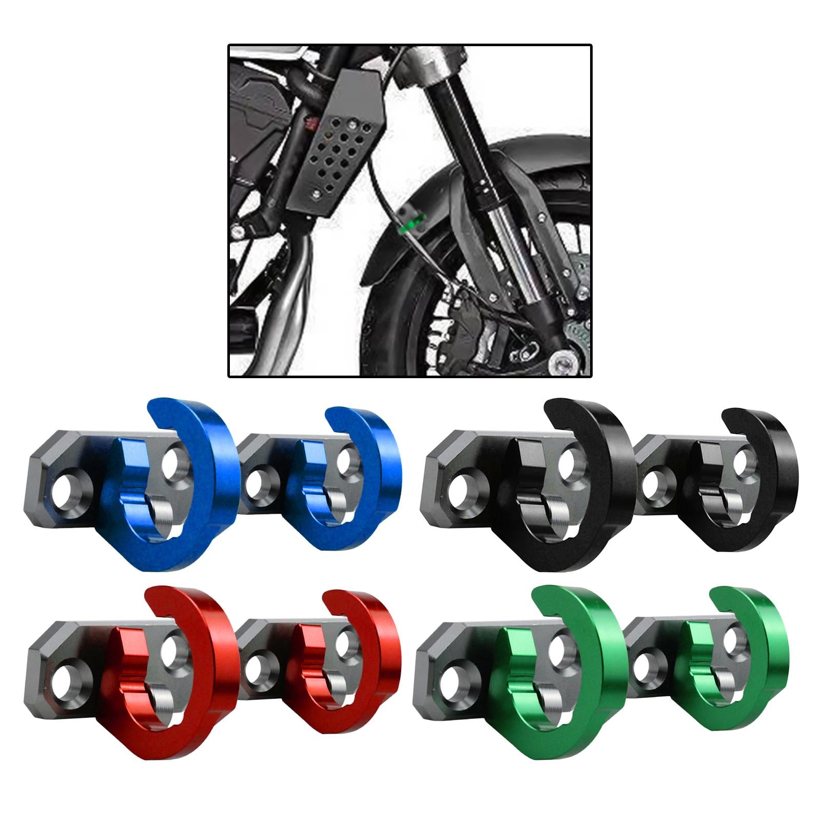 Aluminum Alloy Rear Brake Line Hose Clamp Holder Motorbike Accessories Black