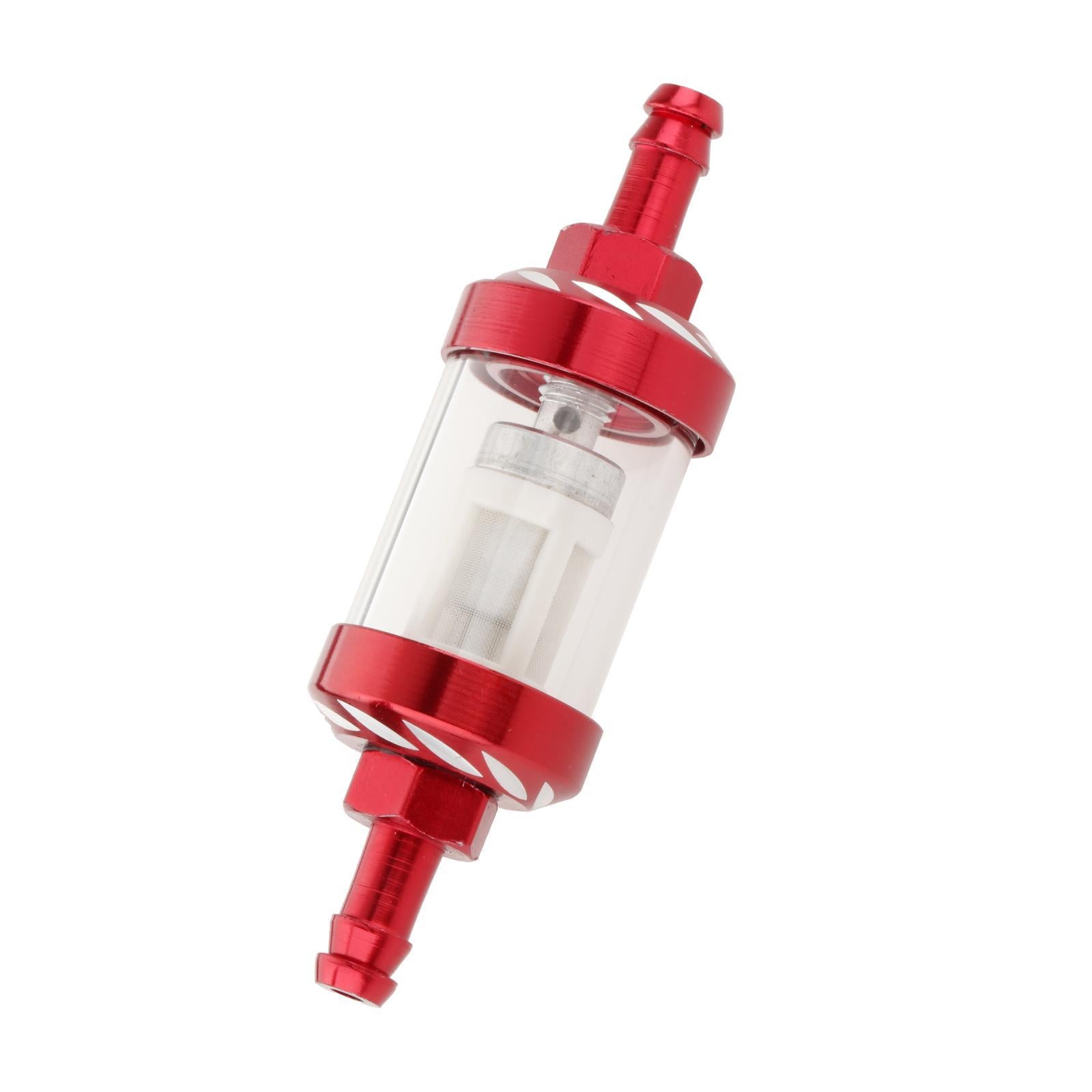 Motorcycle Parts 6mm 5/16 Inline Motorbike Accessories Fit for Harley Red 