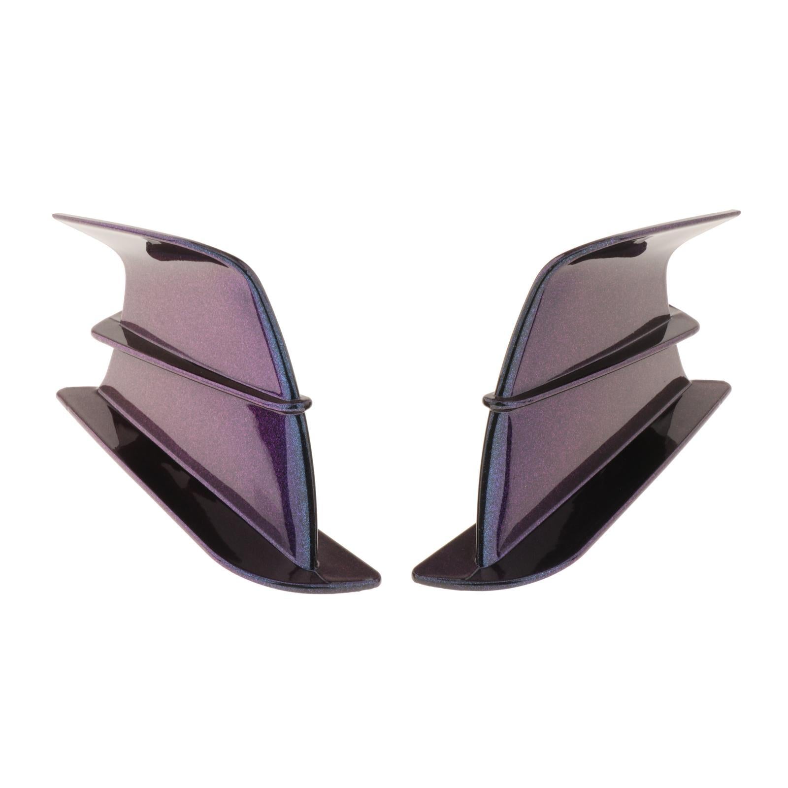 Scooter Motorcycle Front Aerodynamic Winglet Wing Windshield Kit Durable