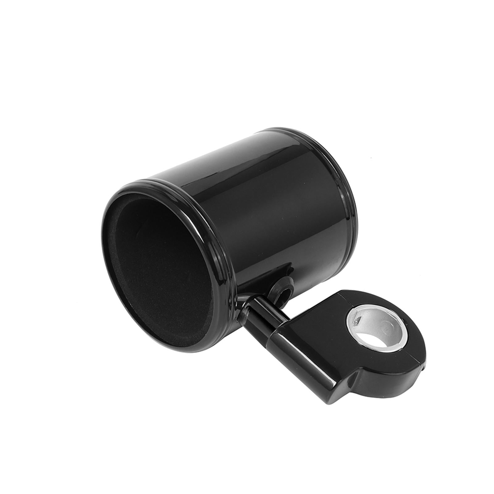Motorcycle Detachable Drink Holder for 7/8" 1" 1 1/4" Handlebars Black