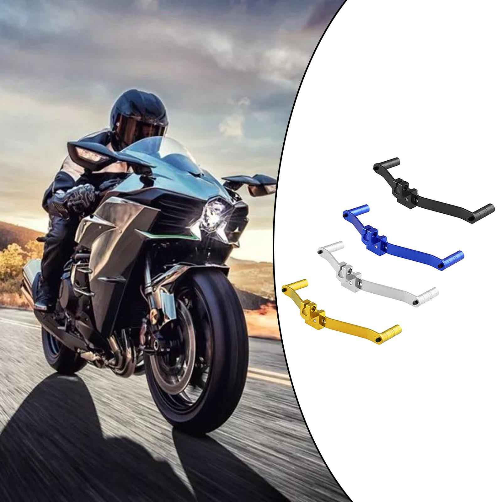 Gear Shift Lever Aluminum Alloy Double-Head Modified Fit for Motocross Black