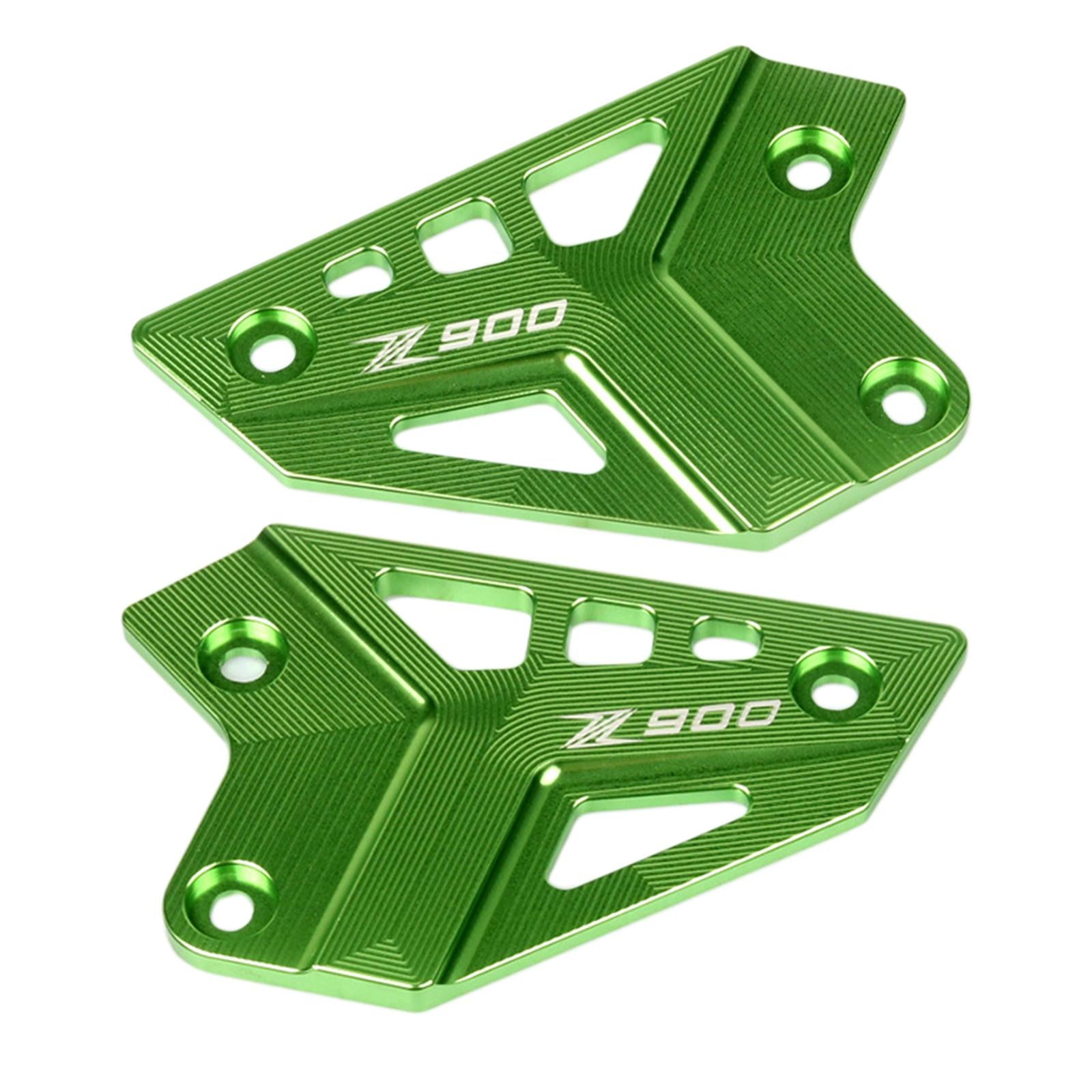 2x Motorcycle Foot Peg Protector Footrest Fits for Kawasaki Z900 Green