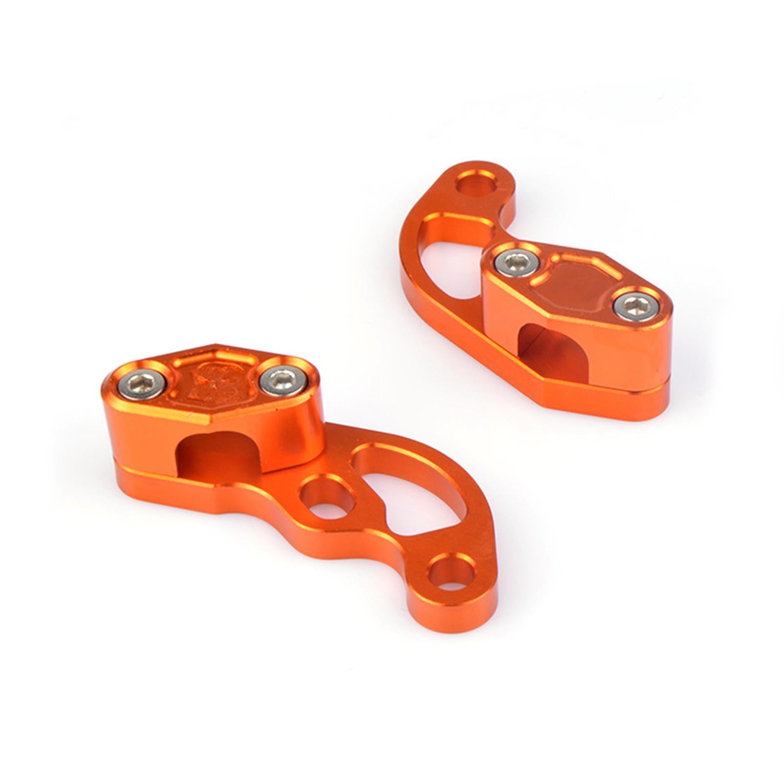 Motorcycle Oil Pipes Brake Clamp Universal CNC Aluminum for Bikes ATV Orange