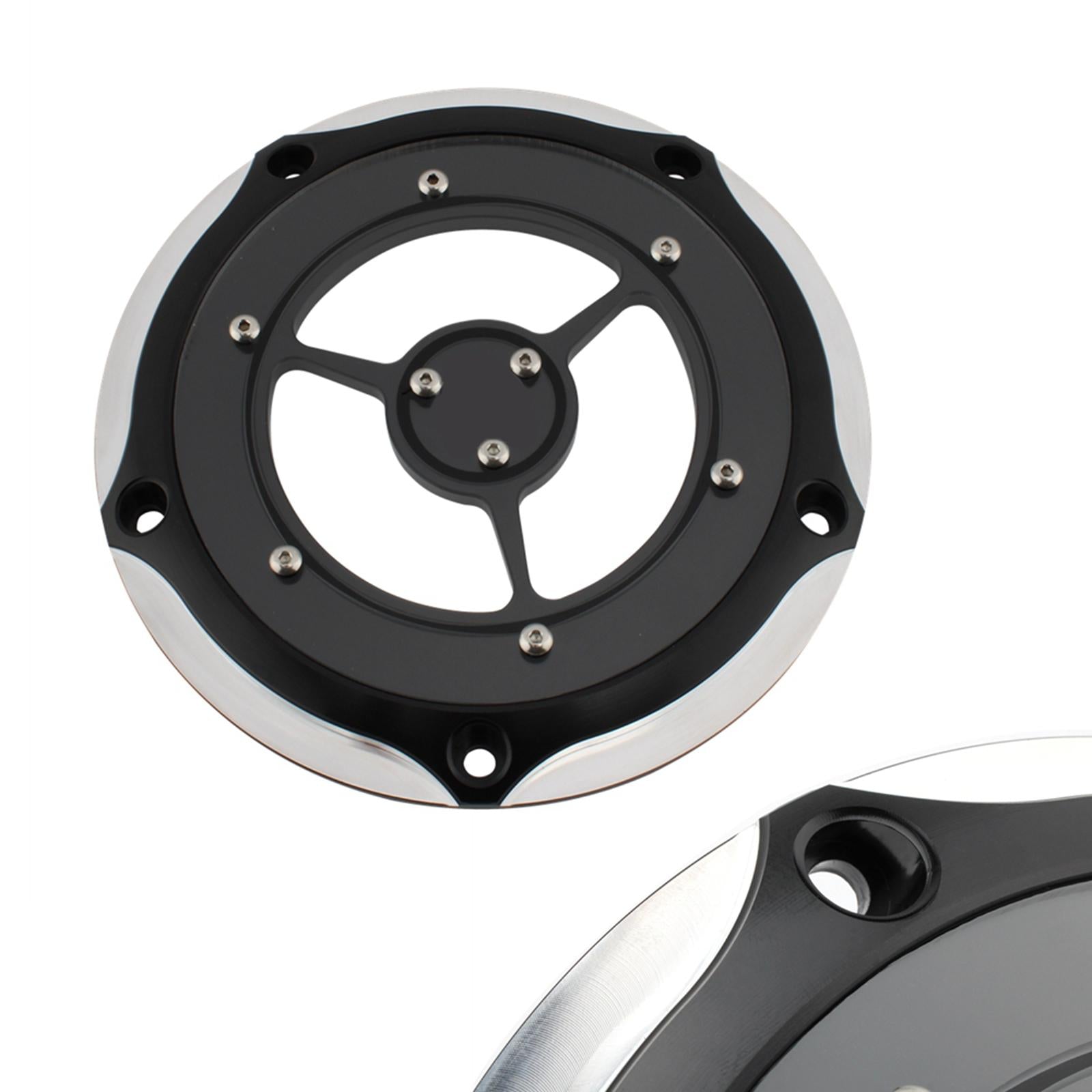 Motorcycle Rsd Derby Timing Timer Cover for Harley Fxs Fxdl  Black White 
