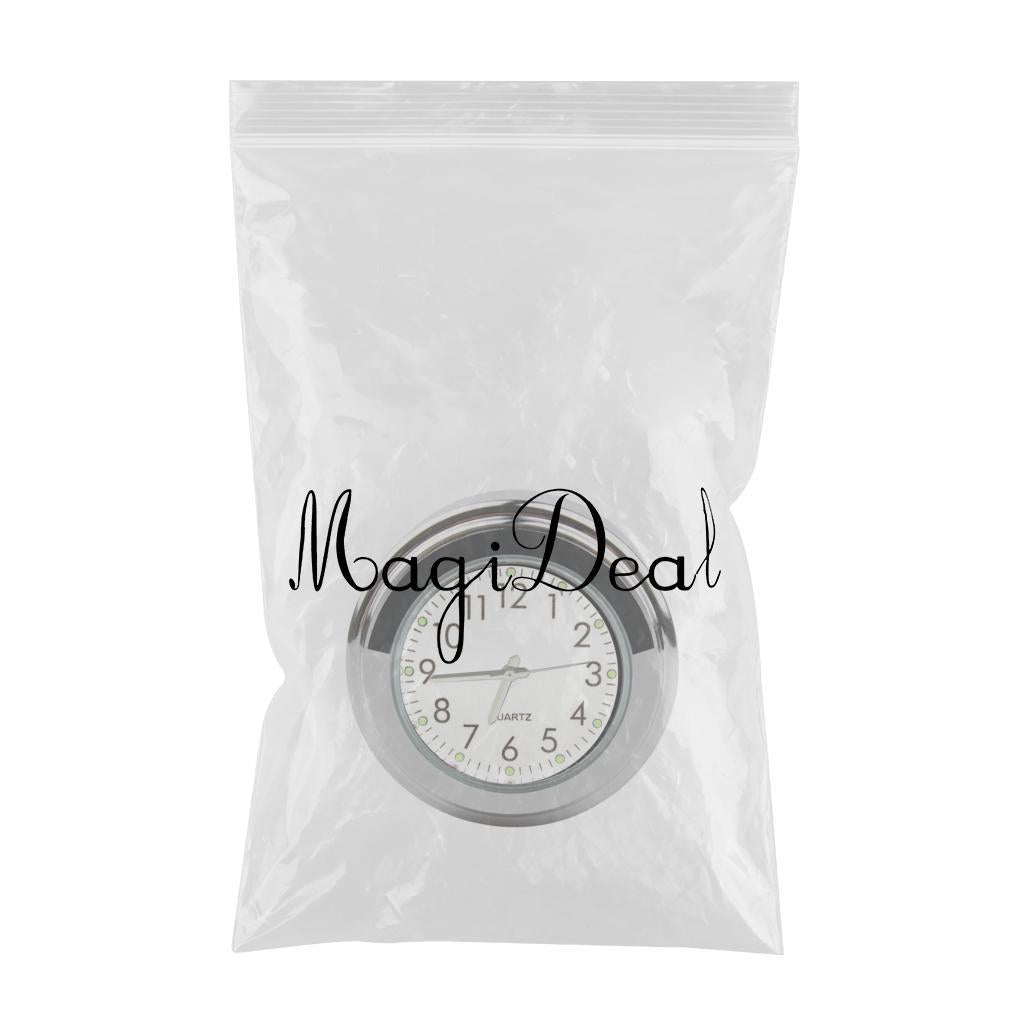 Motorcycle Handlebar Mount Clock for Helicopter Cruiser Wear-Resistant White