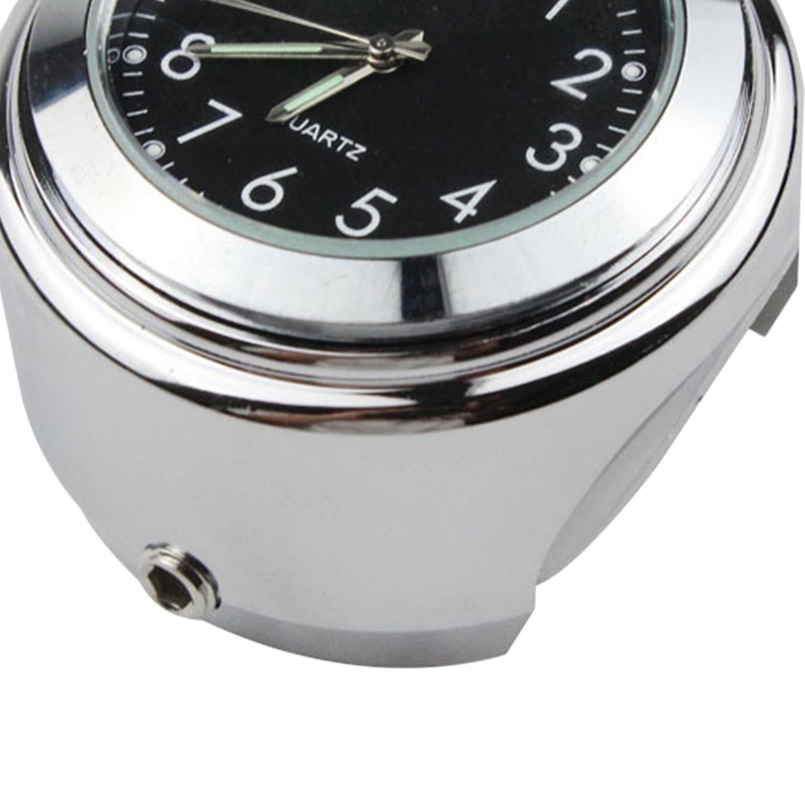 Motorcycle Handlebar Mount Clock for Helicopter Cruiser Wear-Resistant Black