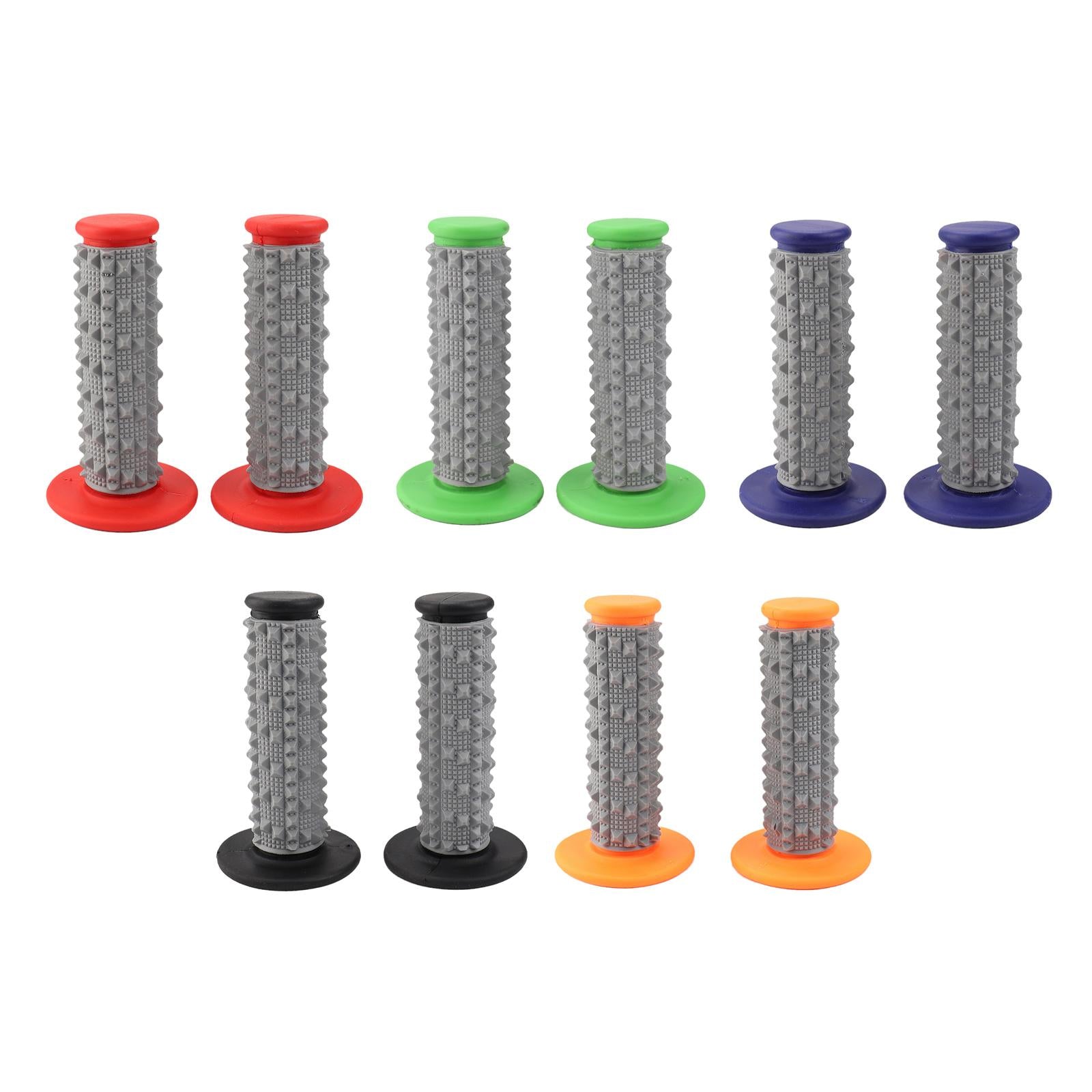 1Pair Soft Rubber Handlebar End Grips For Bicycle MTB BMX Road Mountain Bike Black