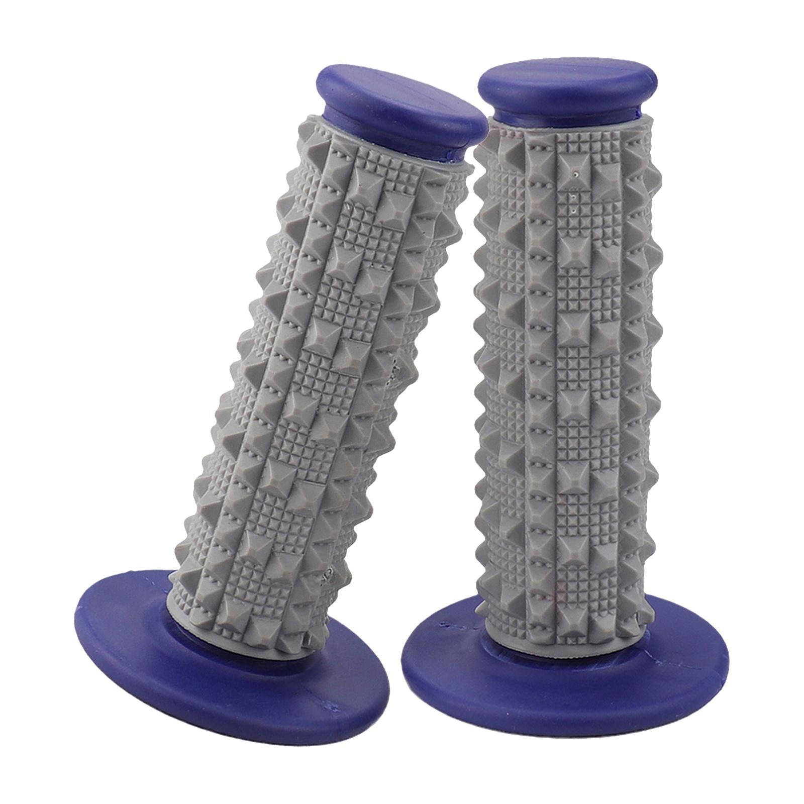 1Pair Soft Rubber Handlebar End Grips For Bicycle MTB BMX Road Mountain Bike Blue