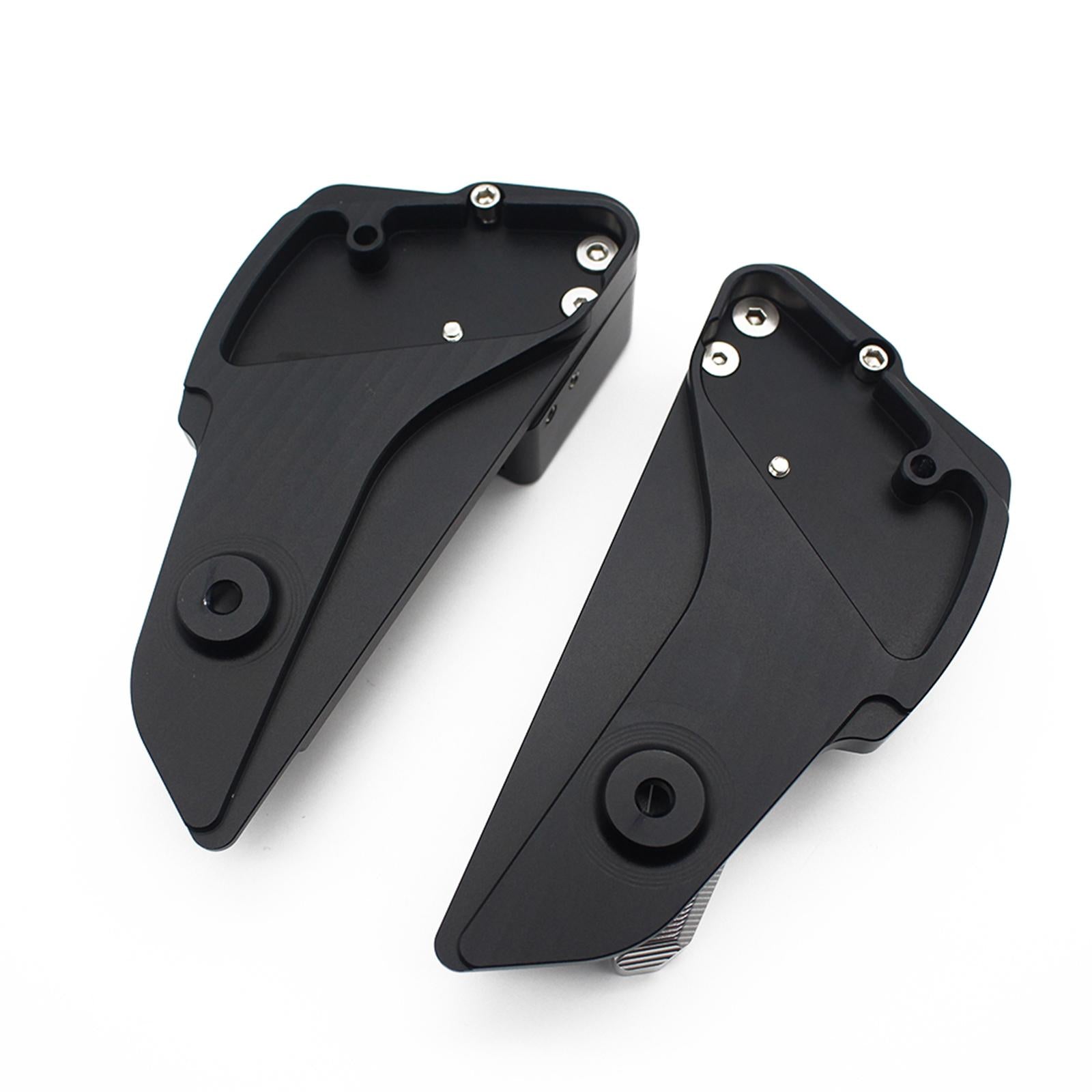 2x Motorcycle Rear Foot Rests Fit for Vespa Primavera 150 Replace ACC Silver 