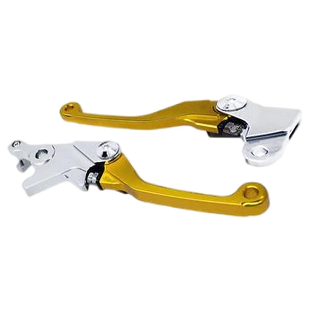 2Pcs Motorcycle Brake Clutch Levers Adjustable Billet Pivot for Honda Gold