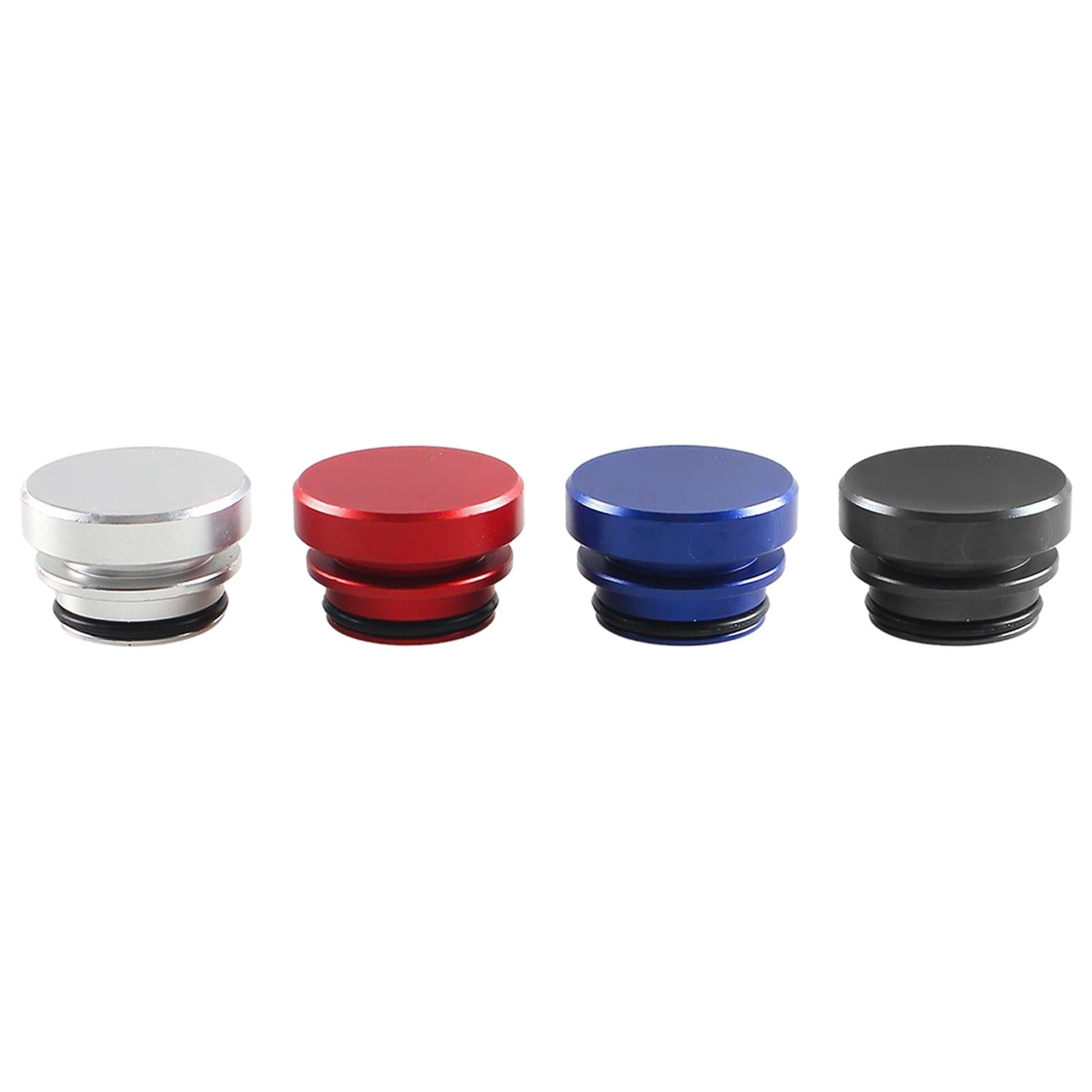 Cigarette Lighter Plugs Cover Aluminum Alloy Universal for Most Vehicle Black 