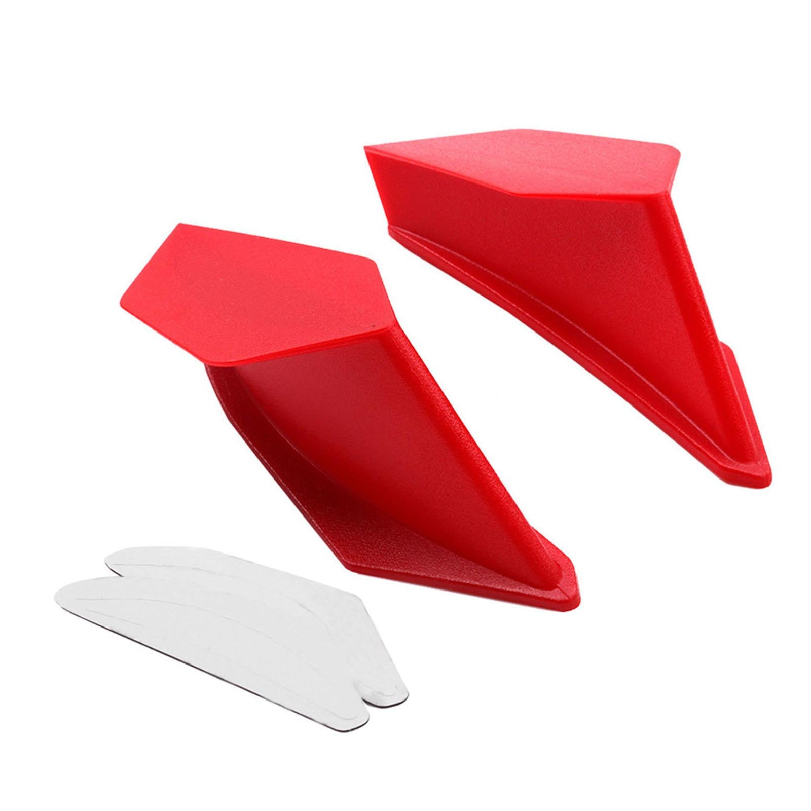 2 Pieces Universal Motorcycle Winglets Accessory for BMW for Ducati Red