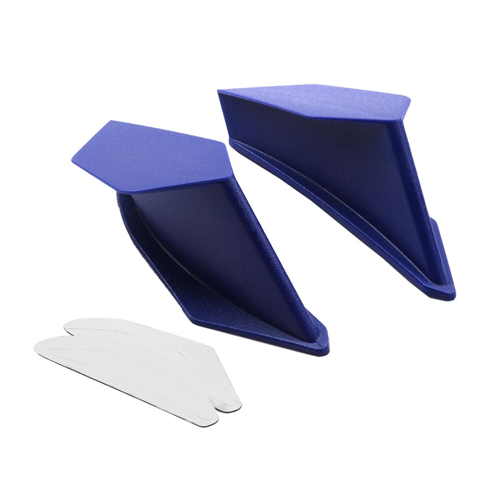 2 Pieces Universal Motorcycle Winglets Accessory for BMW for Ducati Blue