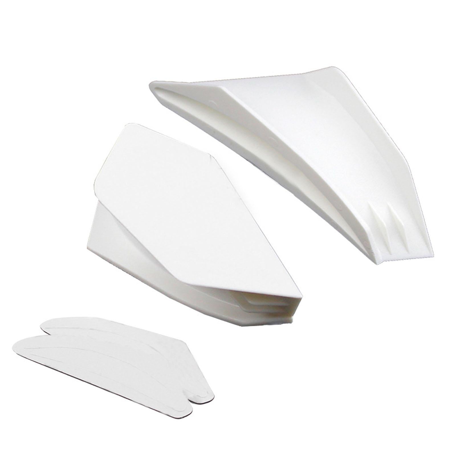 2 Pieces Universal Motorcycle Winglets Accessory for BMW for Ducati White