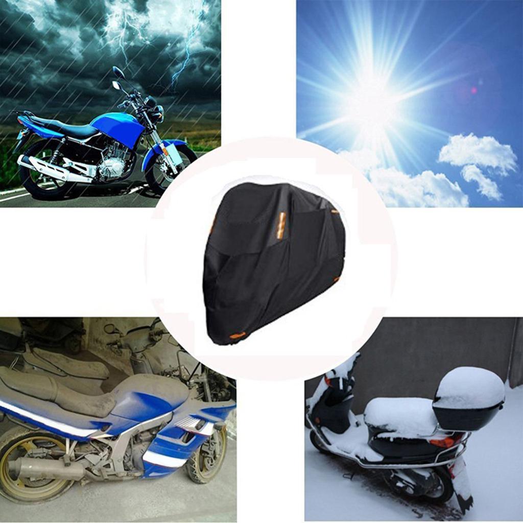 Vehicle Motorcycles Cover Waterproof Night Reflective Sturdy 265x105x125cm