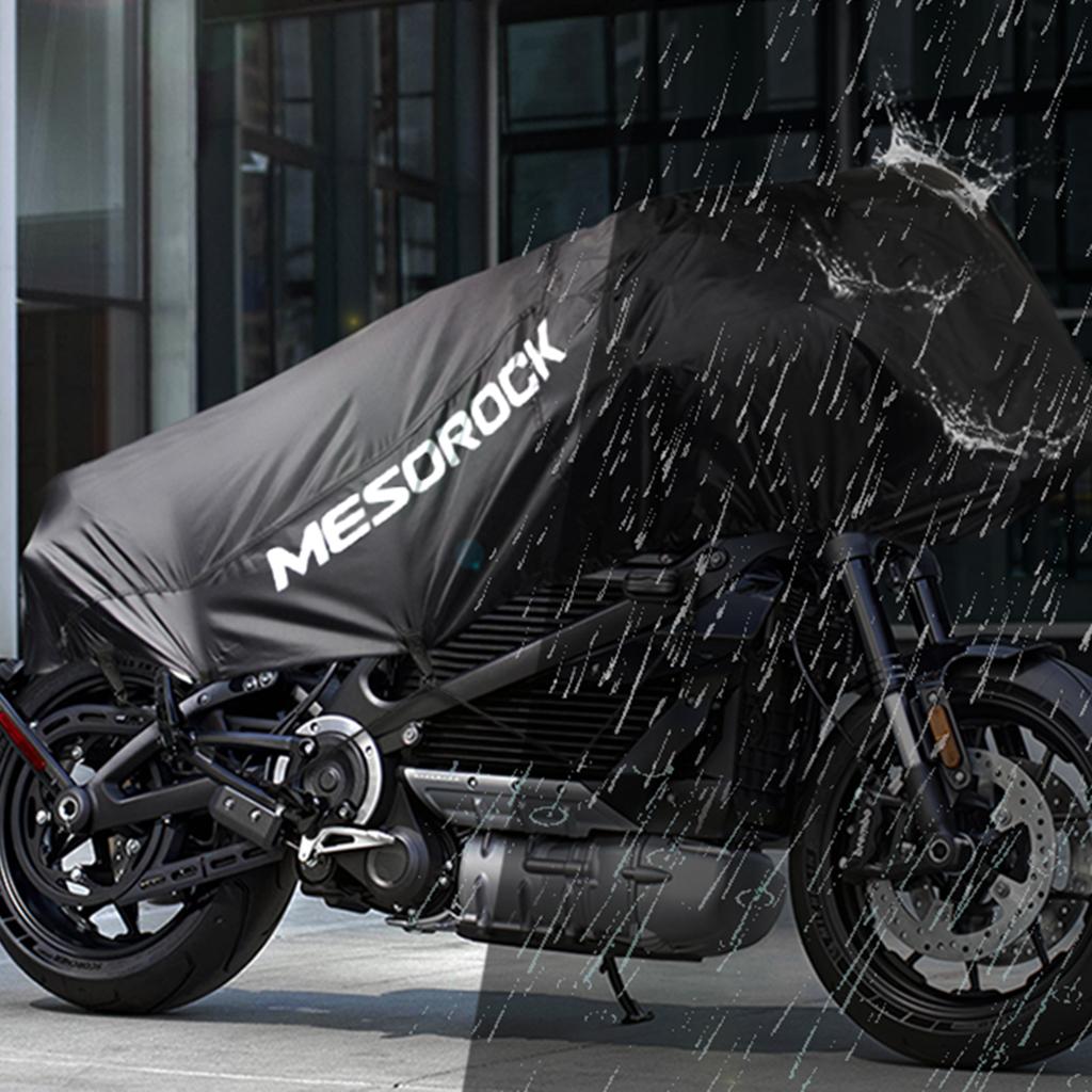Motorcycle Half Cover Outdoor 190T Nylon Fit for Touring Cruiser ATV Adv L