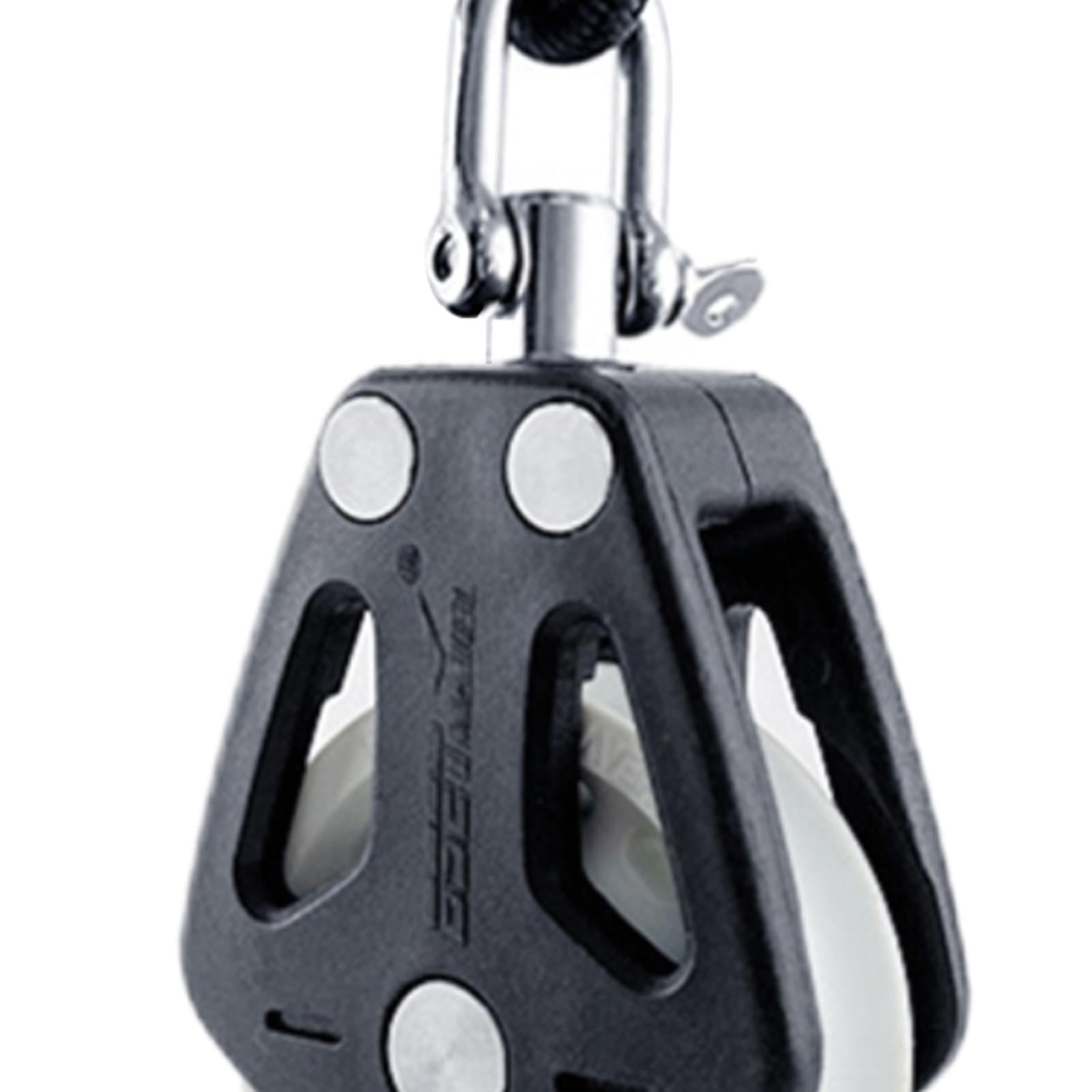 Boat Kayak Ball Bearing Pulley Block Corrosion-Resistant Sturdy B