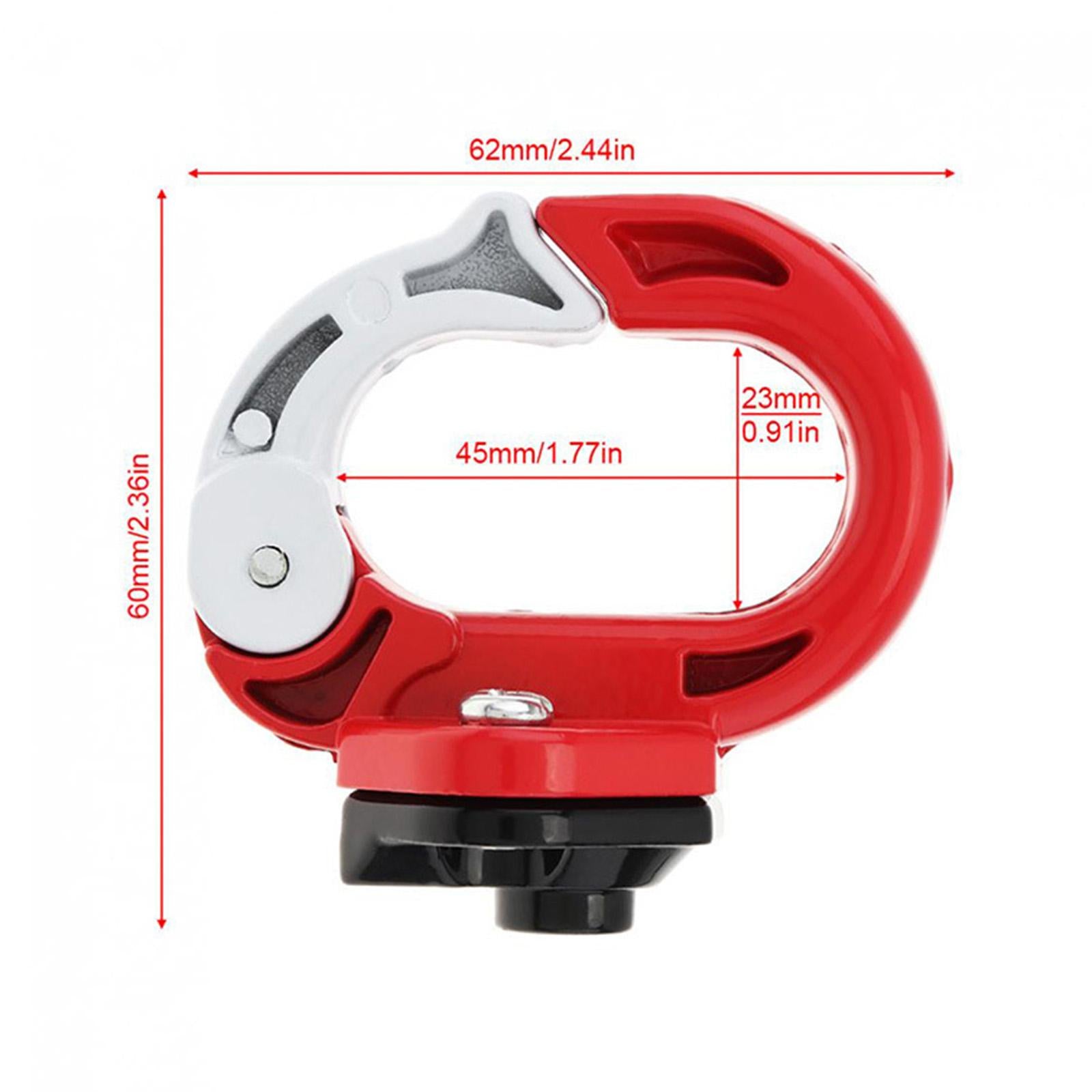 2xHelmet Hook Helmets Accessories Aluminum Alloy Parts Fit for Bag Bottle Red White