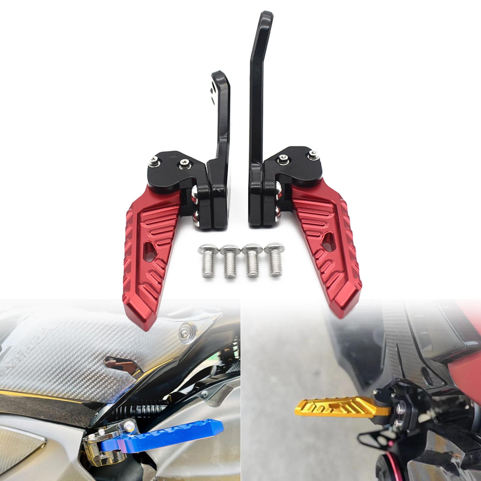 1 Pair Accessories CNC Motorcycle Rear Footrests for Yamaha Nmax 155 Gold