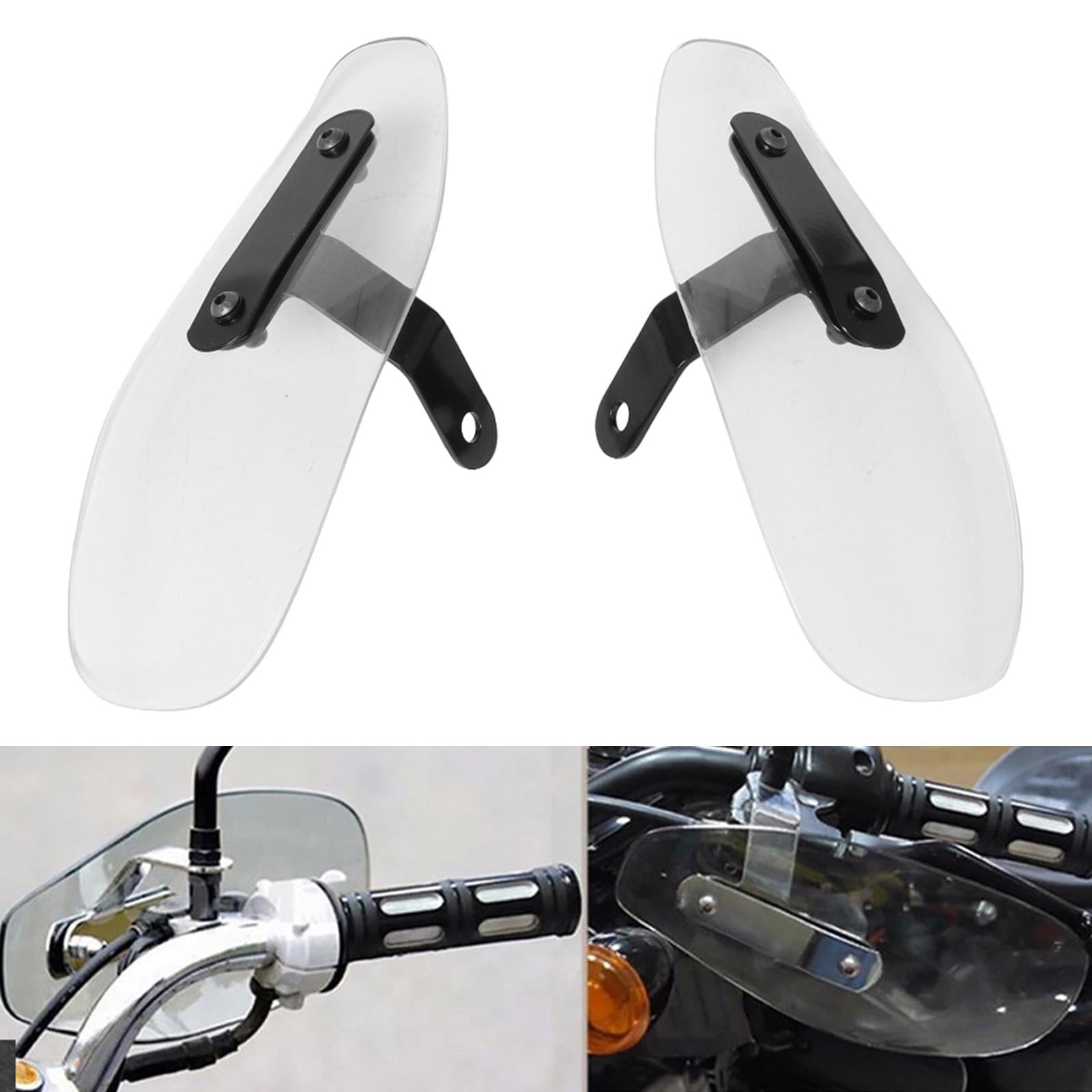 2Pcs Motorbike Hand Frames Handlebars Plastic for Honda 883 White