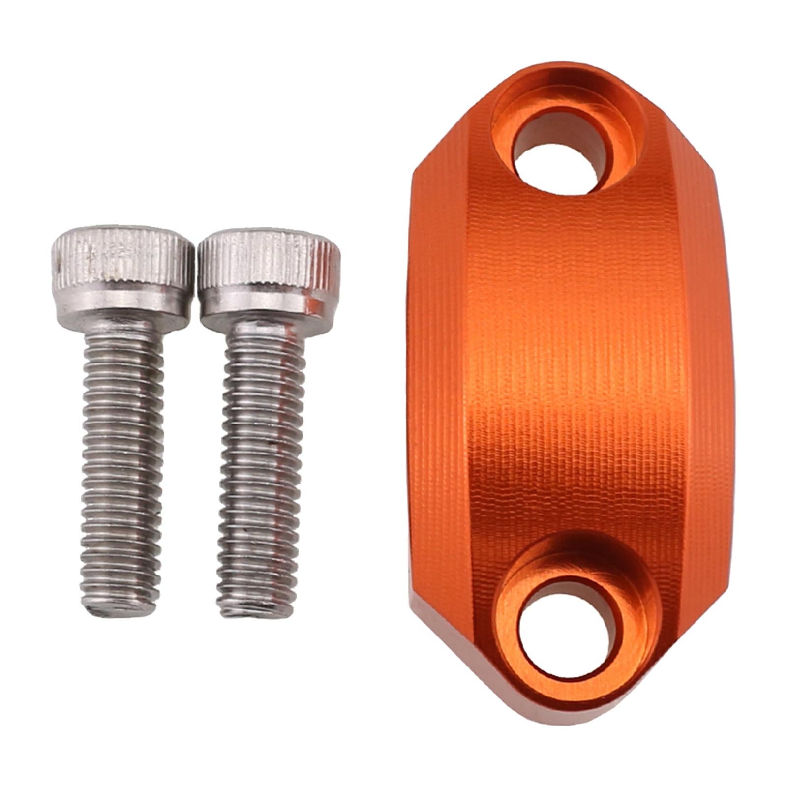 Motorcycle Master Cylinder Clamp Cover for 22mm Handlebar Supplies Orange