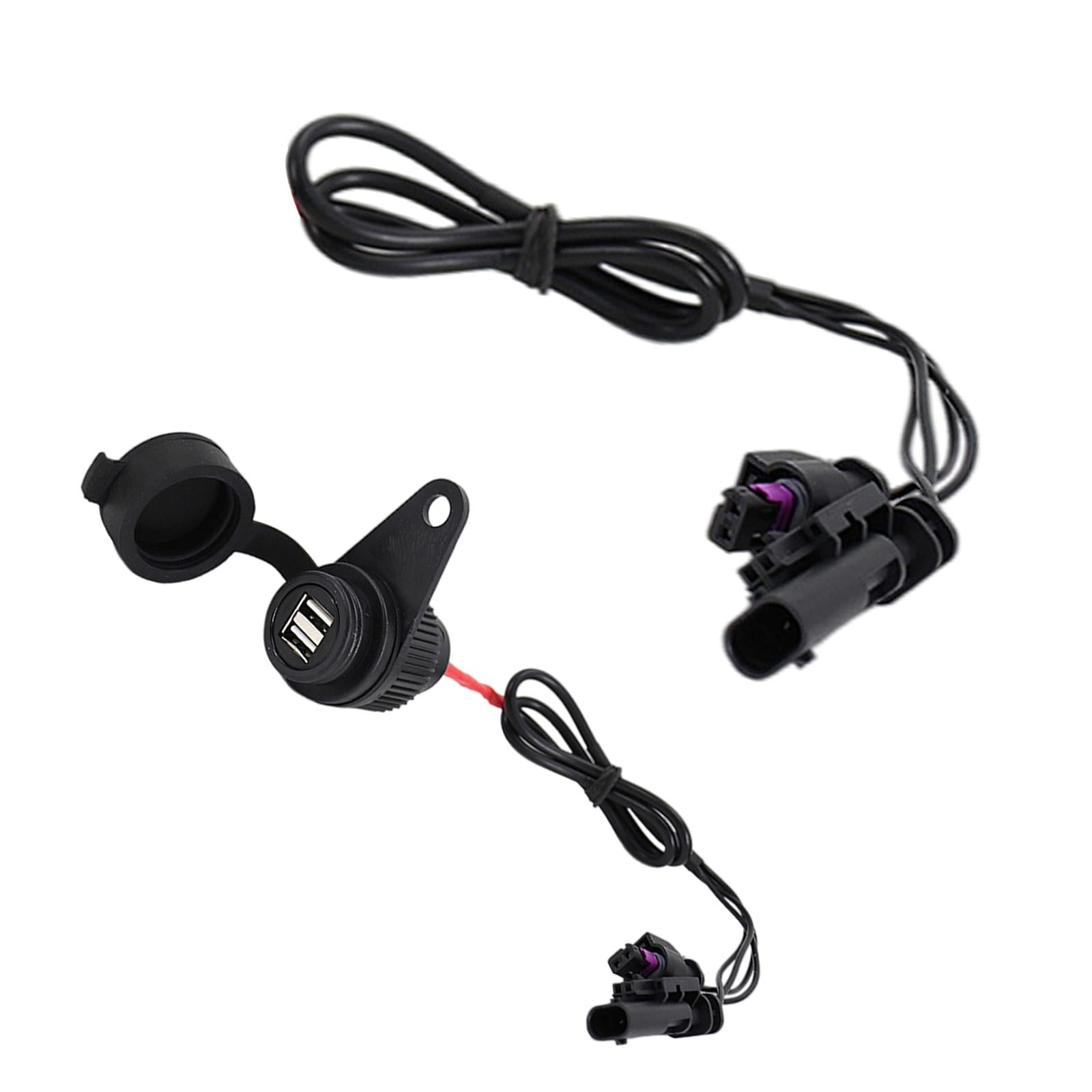 Motorcycle Charger Socket Dual USB Port for BMW R1250RT without USB Ports