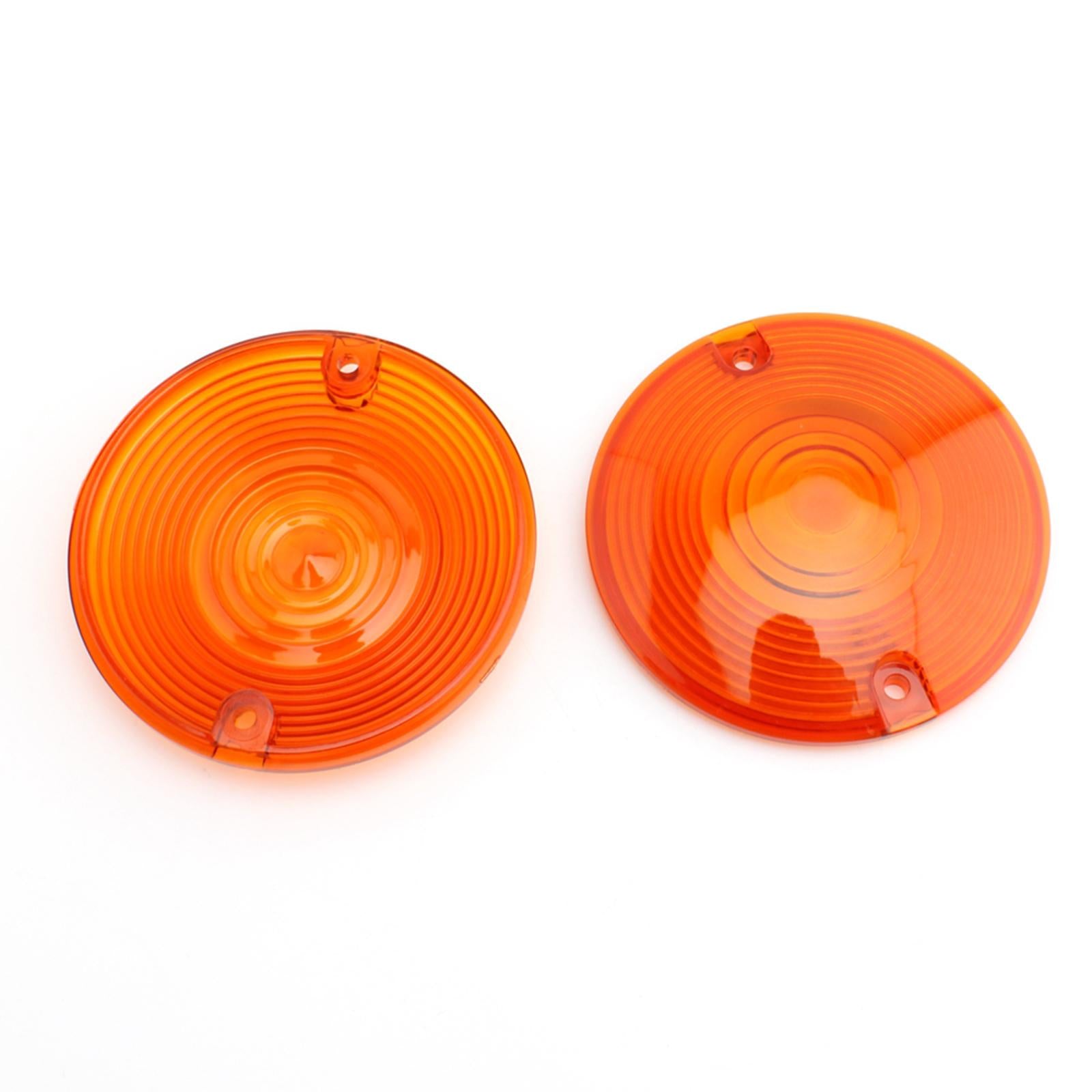 Motorcycle Turn Signal Light Lens Cover for Harley Touring 1986-2014 Orange