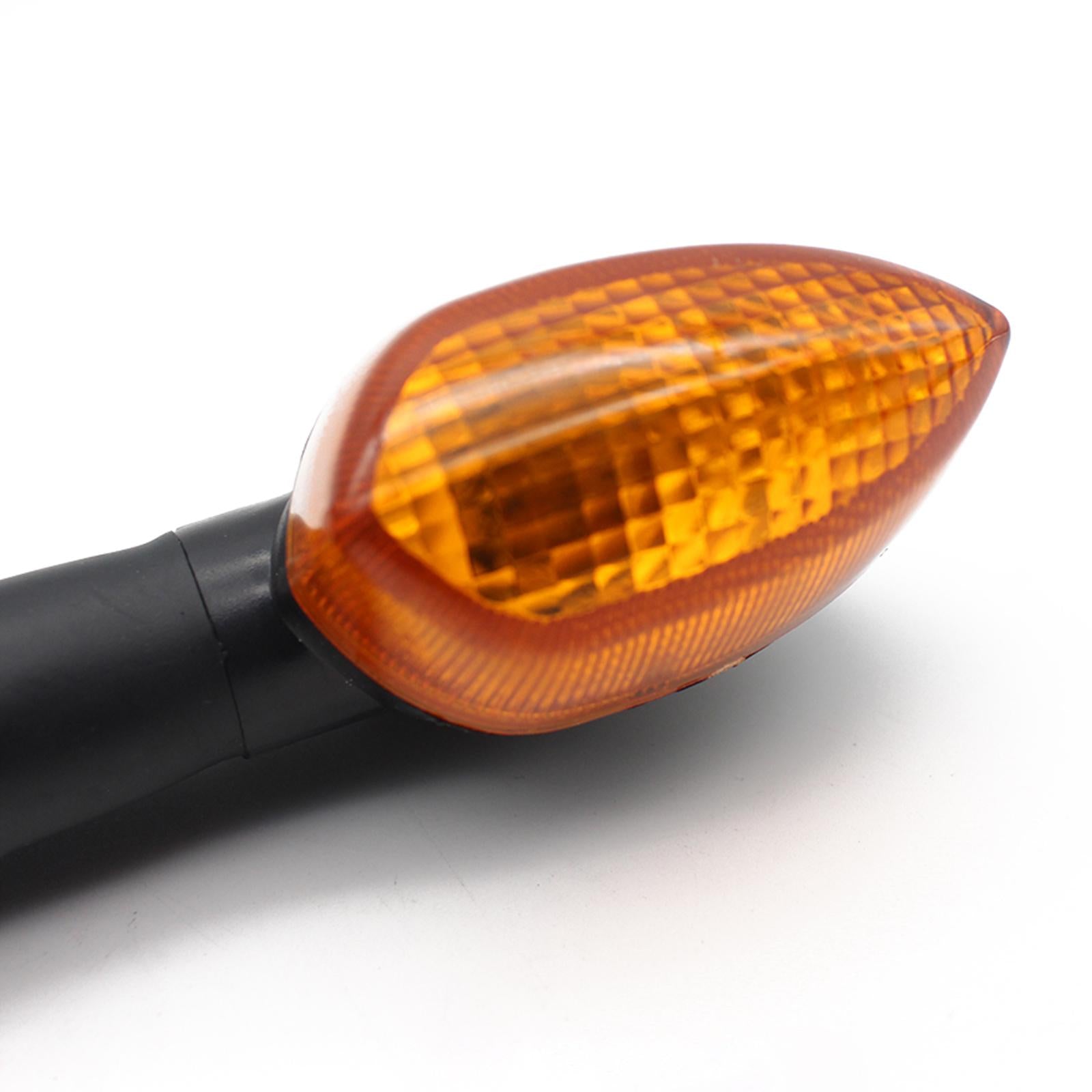 1 Pair Motorcycle Turn Signal Indicator Light for Yzf-R15 2011-2014 Orange 
