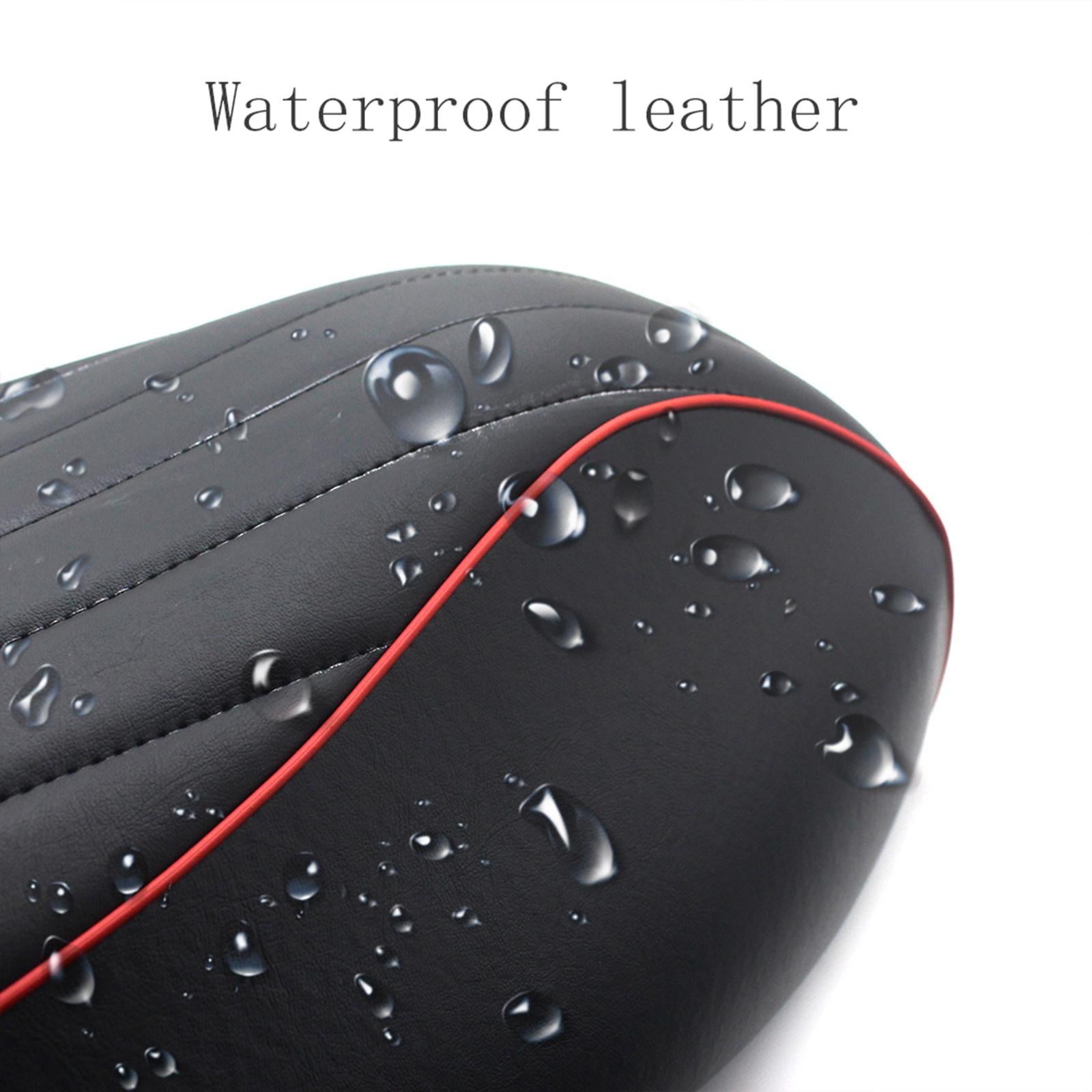 Motorcycle Seat Cushion Cover PU Leather for Vespa Primavera 150 13-22 Black