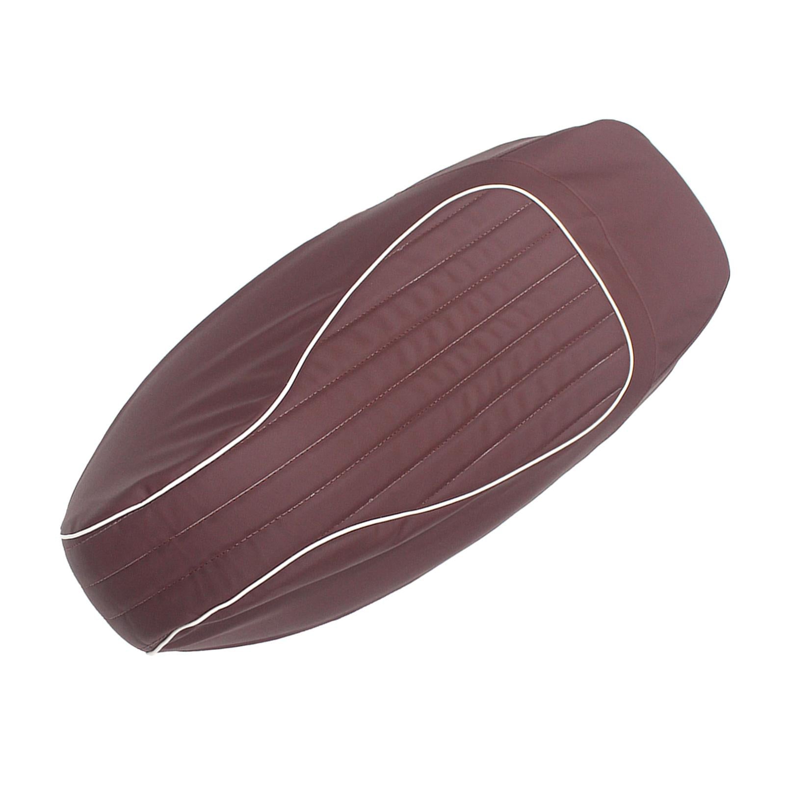 Motorcycle Seat Cushion Cover PU Leather for Vespa Primavera 150 13-22 Brown