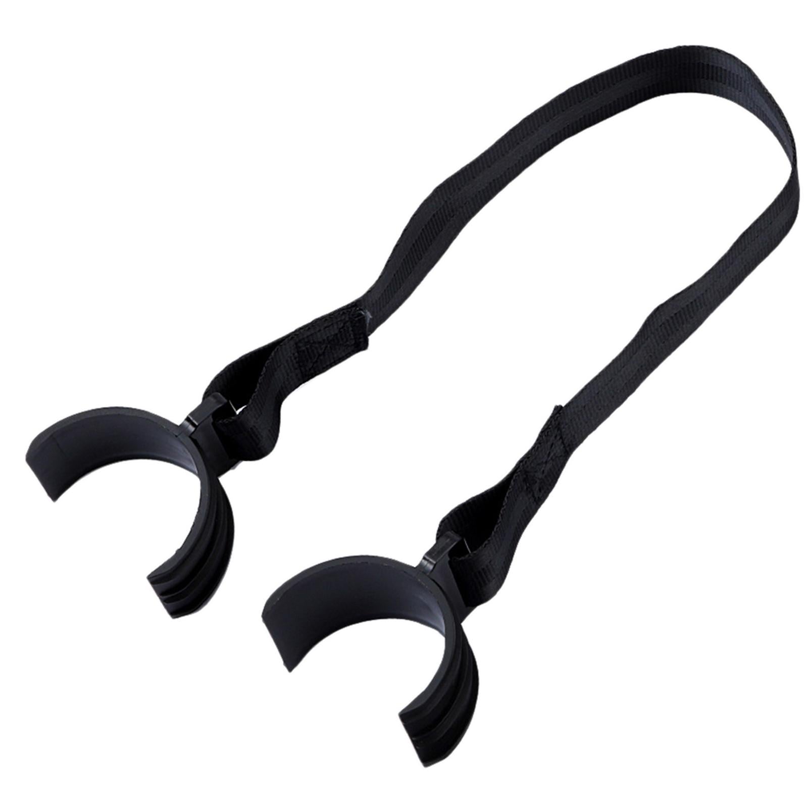 Universal Motorcycle Rescue Straps Pull Belt for Rear Seat Vehicle Black