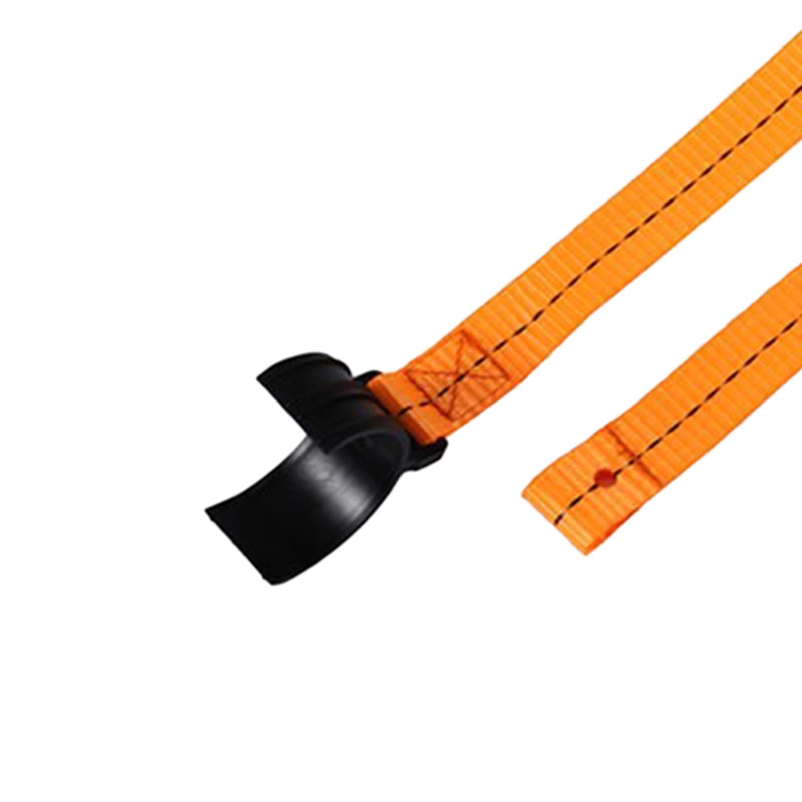 Universal Motorcycle Rescue Straps Pull Belt for Rear Seat Vehicle Orange