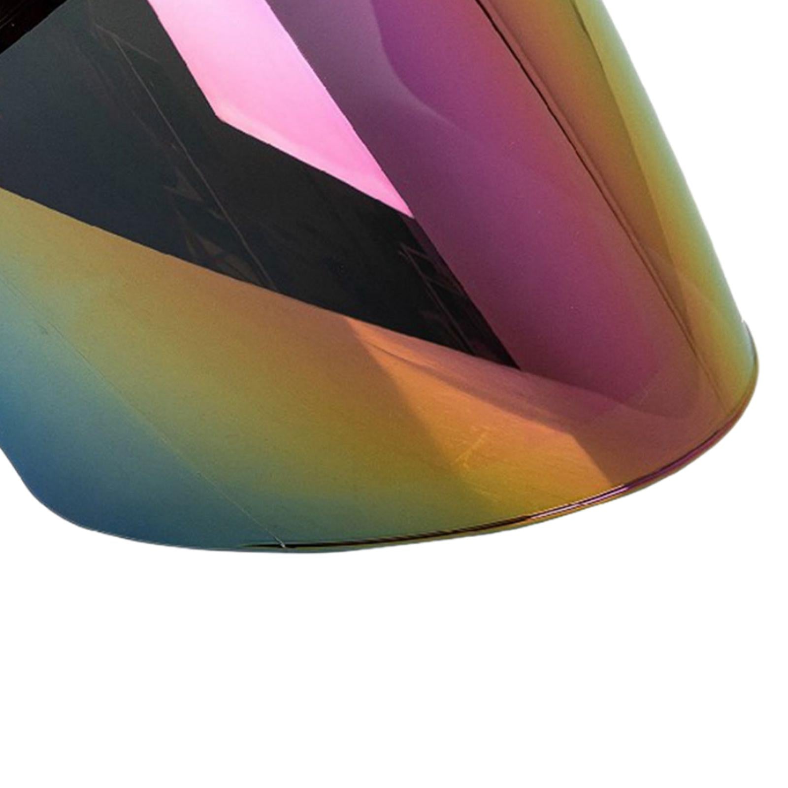 Motorcycle Helmets Visor Retro Classic Flip up for 3-Snap Anti-Fog colorful