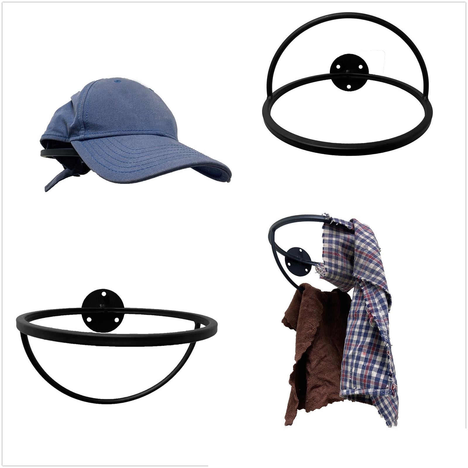Hat Rack Multifuctional Black Display for Cowboy Hat Coats Painter Hat