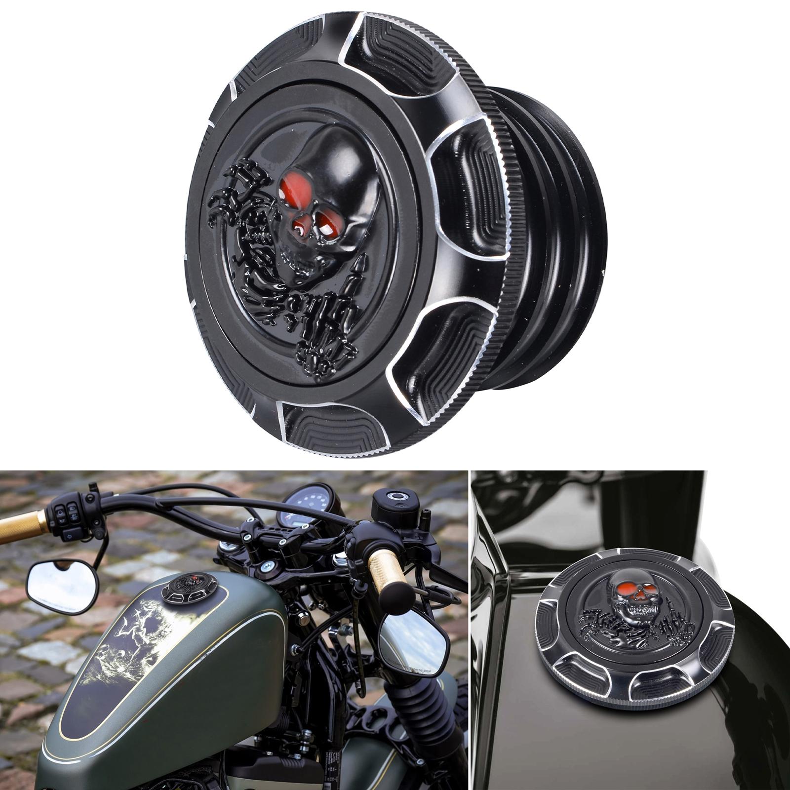Fuel Gas Tank Oil Cover Fit for Harley 1992-Newer XL  black