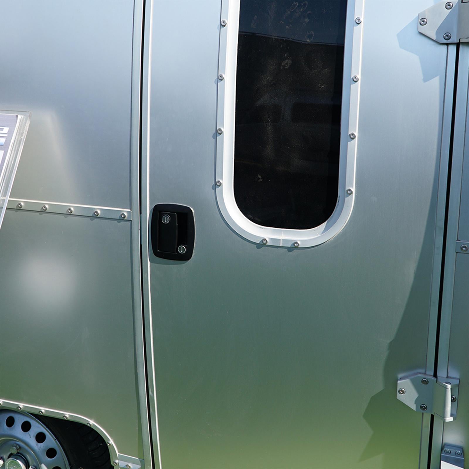 RV Travel Trailer Entry Door Lock with Paddle Deadbolt for Caravan