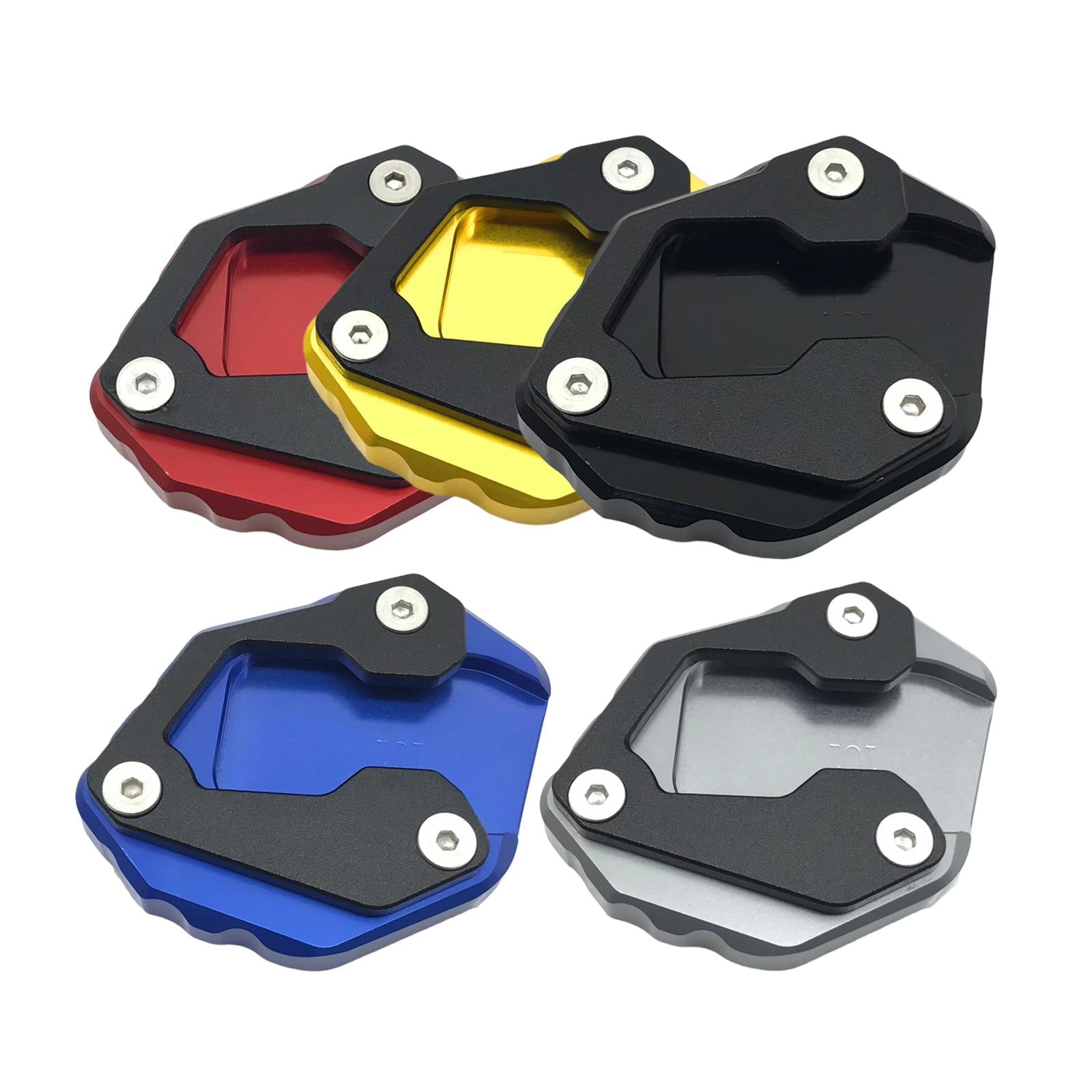 Motorcycle Kickstand Pad Enlarge Extension for Yamaha MT-09 MT09 FZ-09 Black