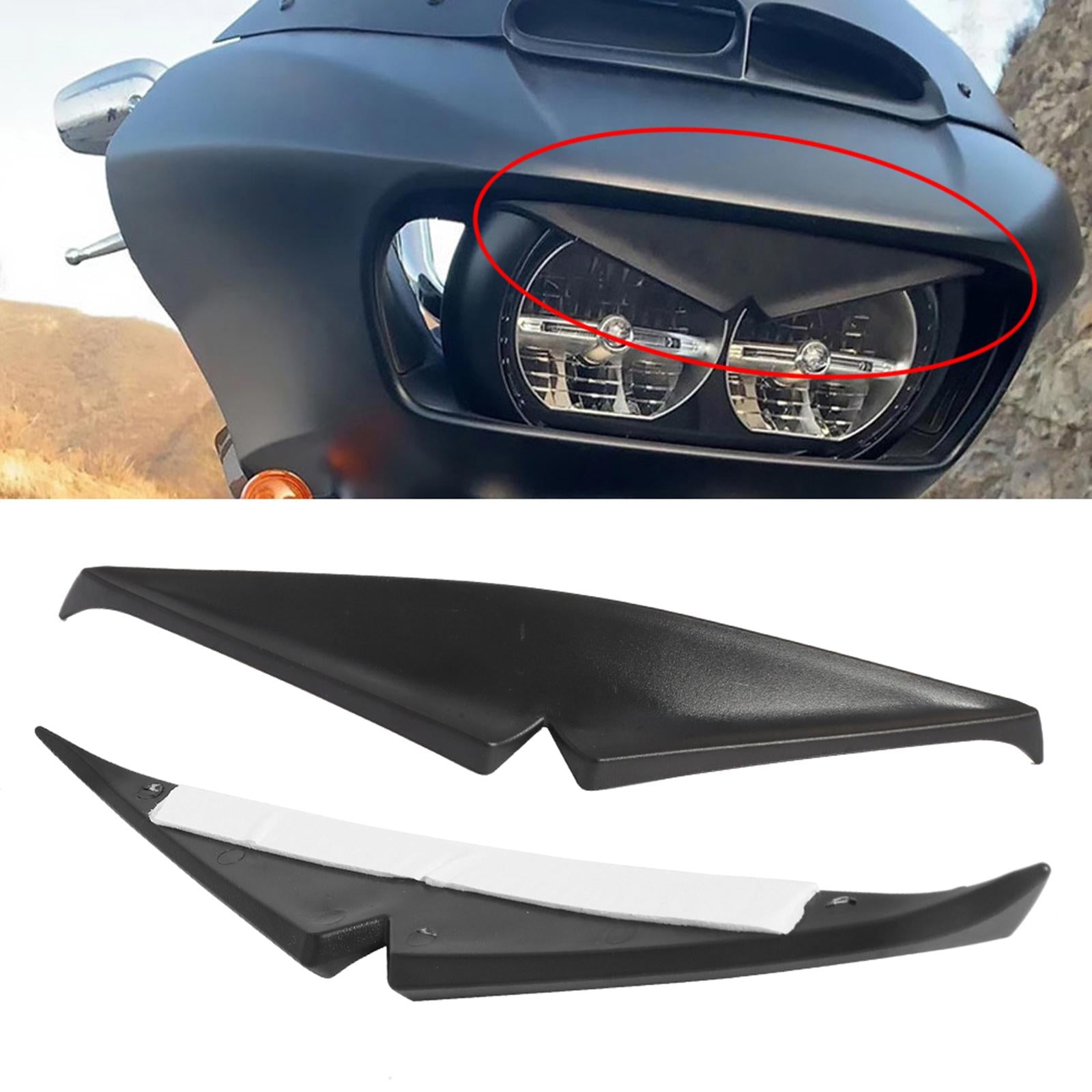 Headlamp Eyebrow Eyelid Sticker Black Fit for Harley Road Glide