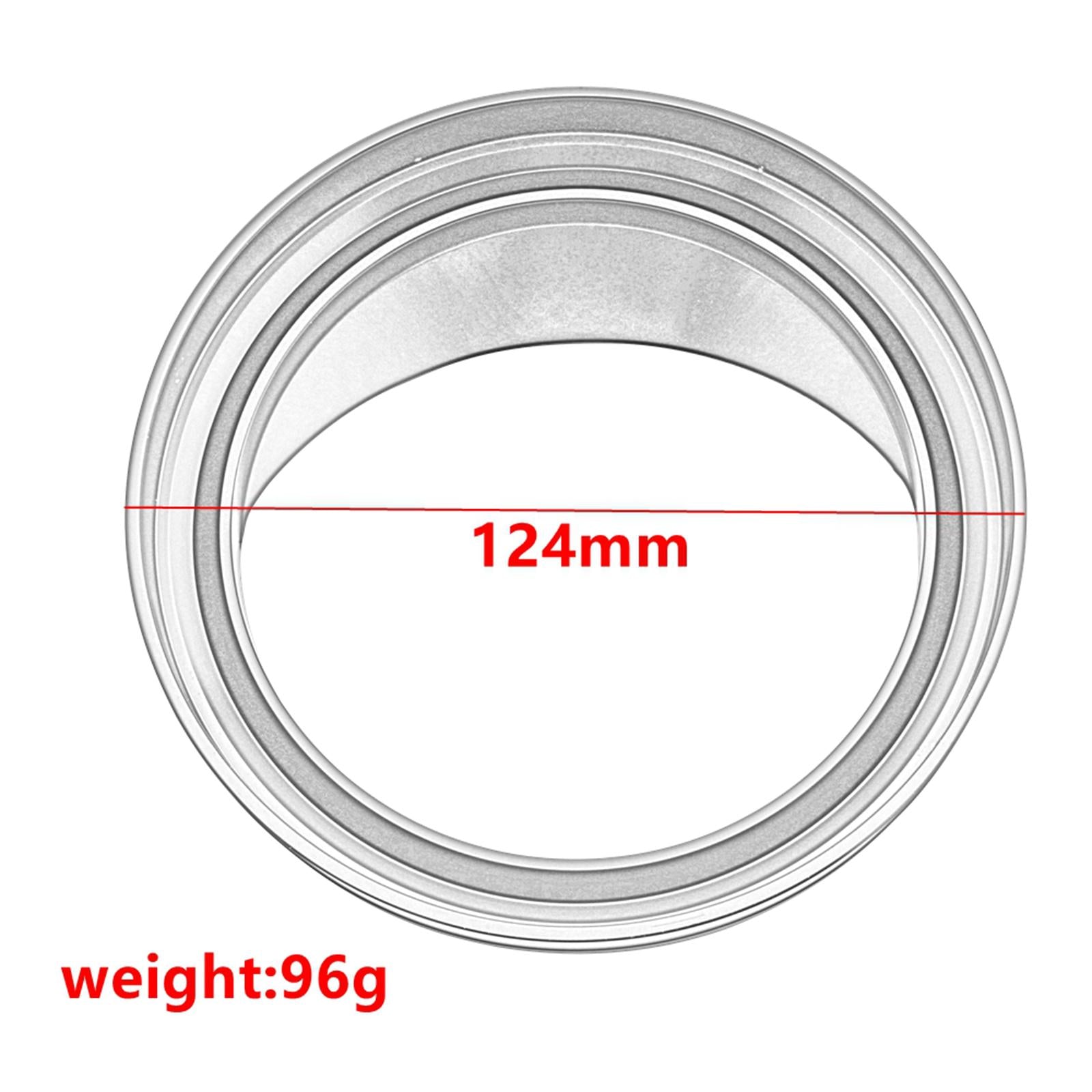 Speedometer Trim Rings 124mm 5" for Harley Electra Glide black ang silver