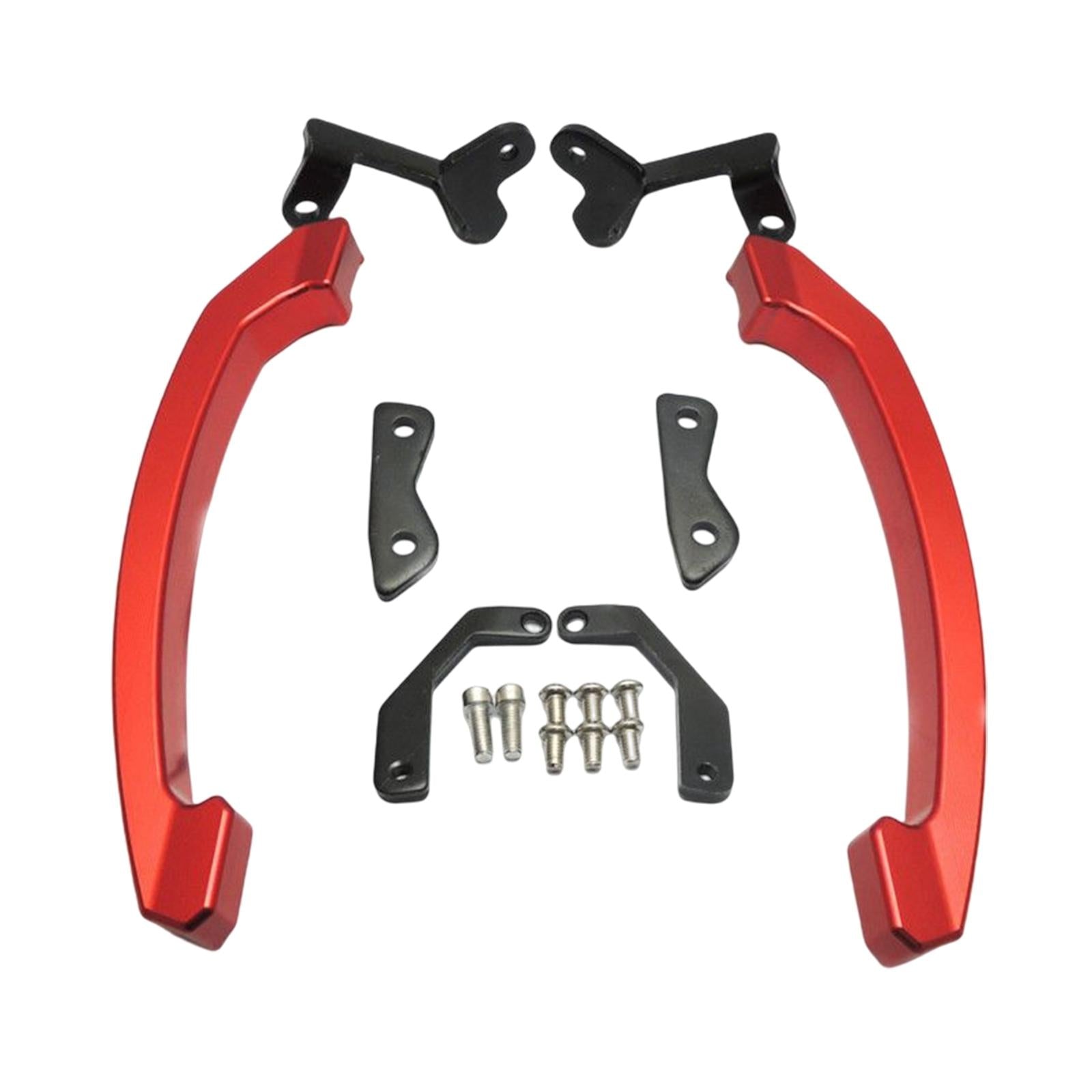 1 Pair Motorcycle Passenger Grab Bars for Yamaha MT-07 FZ-07 2013-2016 Red