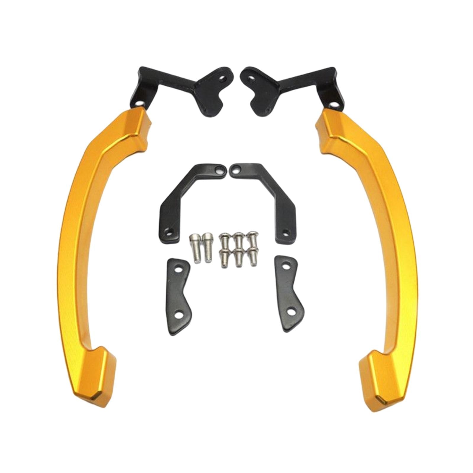 1 Pair Motorcycle Passenger Grab Bars for Yamaha MT-07 FZ-07 2013-2016 Gold 