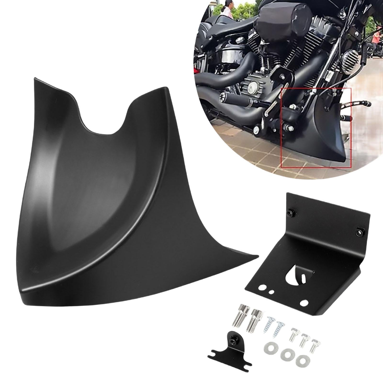 Motorcycle Lower Front Spoiler Chin Fairing for Harley Touring Matte Black