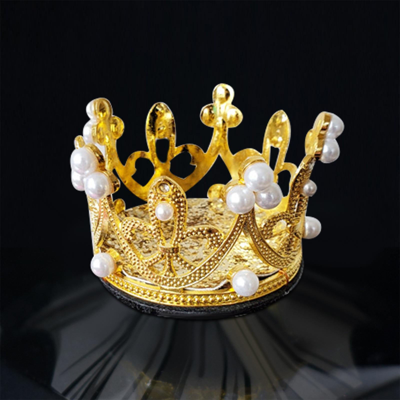 Motorcycles Helmet Crown Cute Retro for Ski Skateboard Women Gold Pearl M 