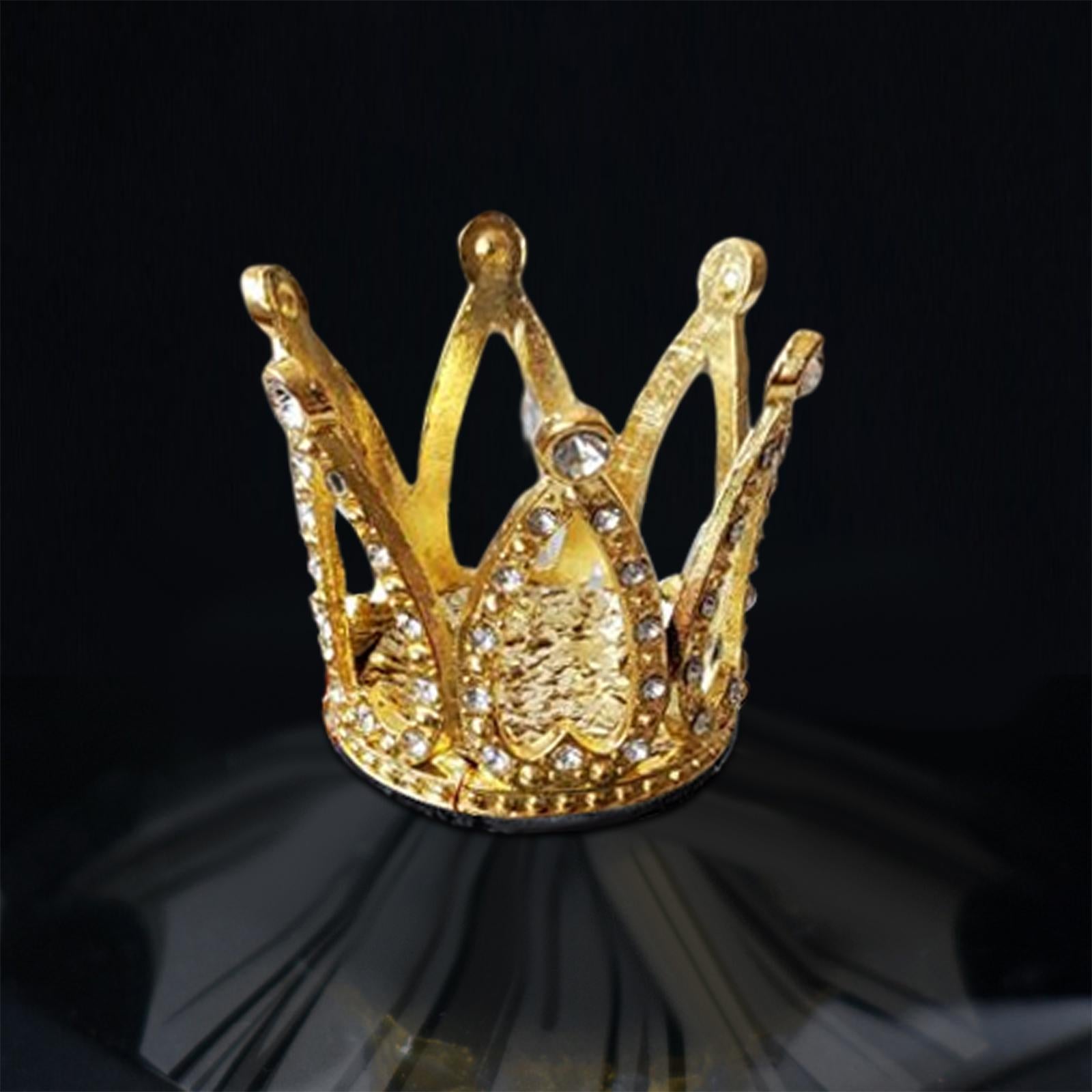 Motorcycles Helmet Crown Cute Retro for Ski Skateboard Women Gold Small