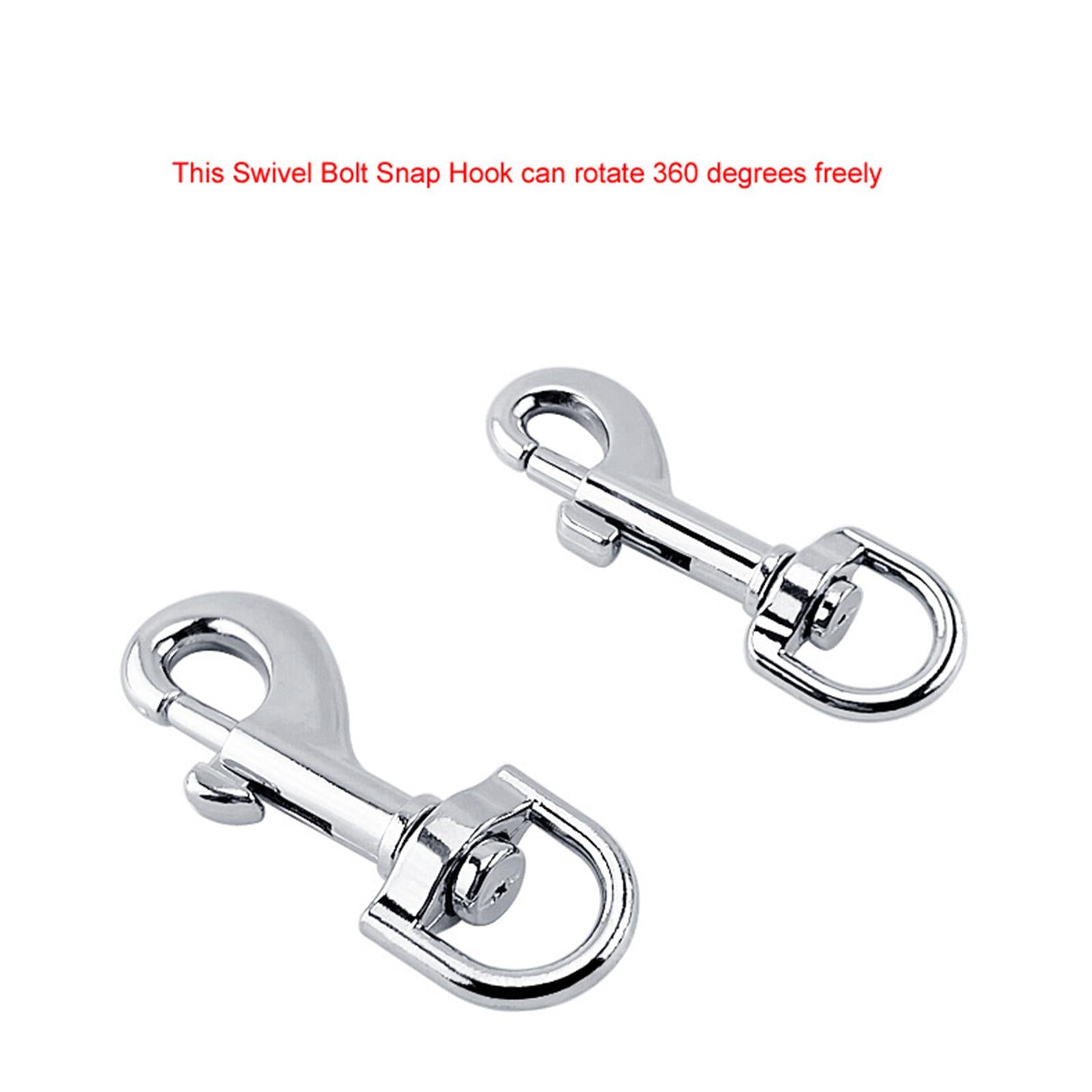 2xSnap Hook Pet Swivel Snap Fits for Handmade Crafts Purse Bag Making Camping 53mm